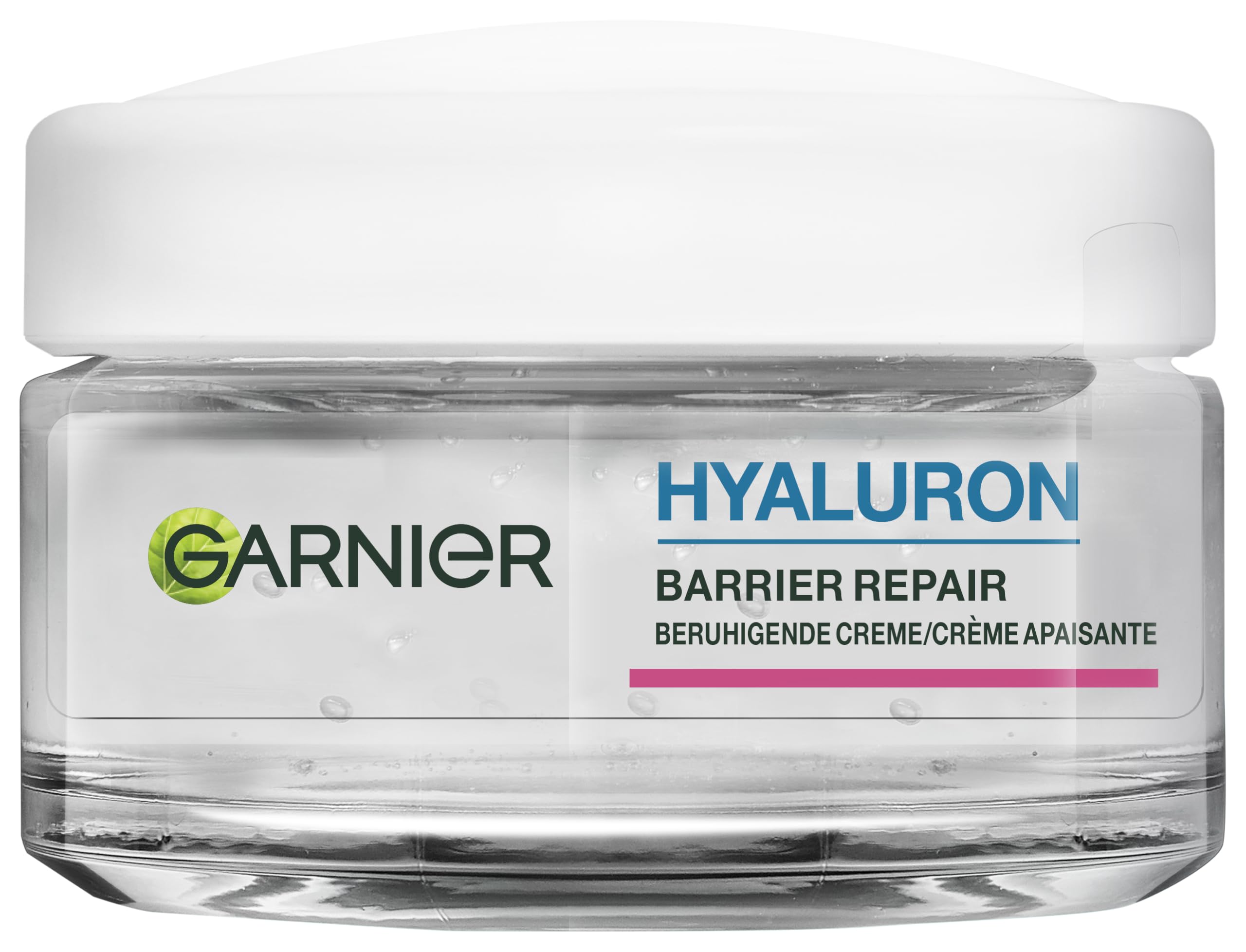 Garnier Hyaluron Barrier Repair: Beruhigende Gesichtscreme für empfindliche Haut, 48h Feuchtigkeit & Regeneration der Hautbarriere mit Sheabutter, Hyaluronsäure & Aloe Vera, Tages- & Nachtcreme, 50ml