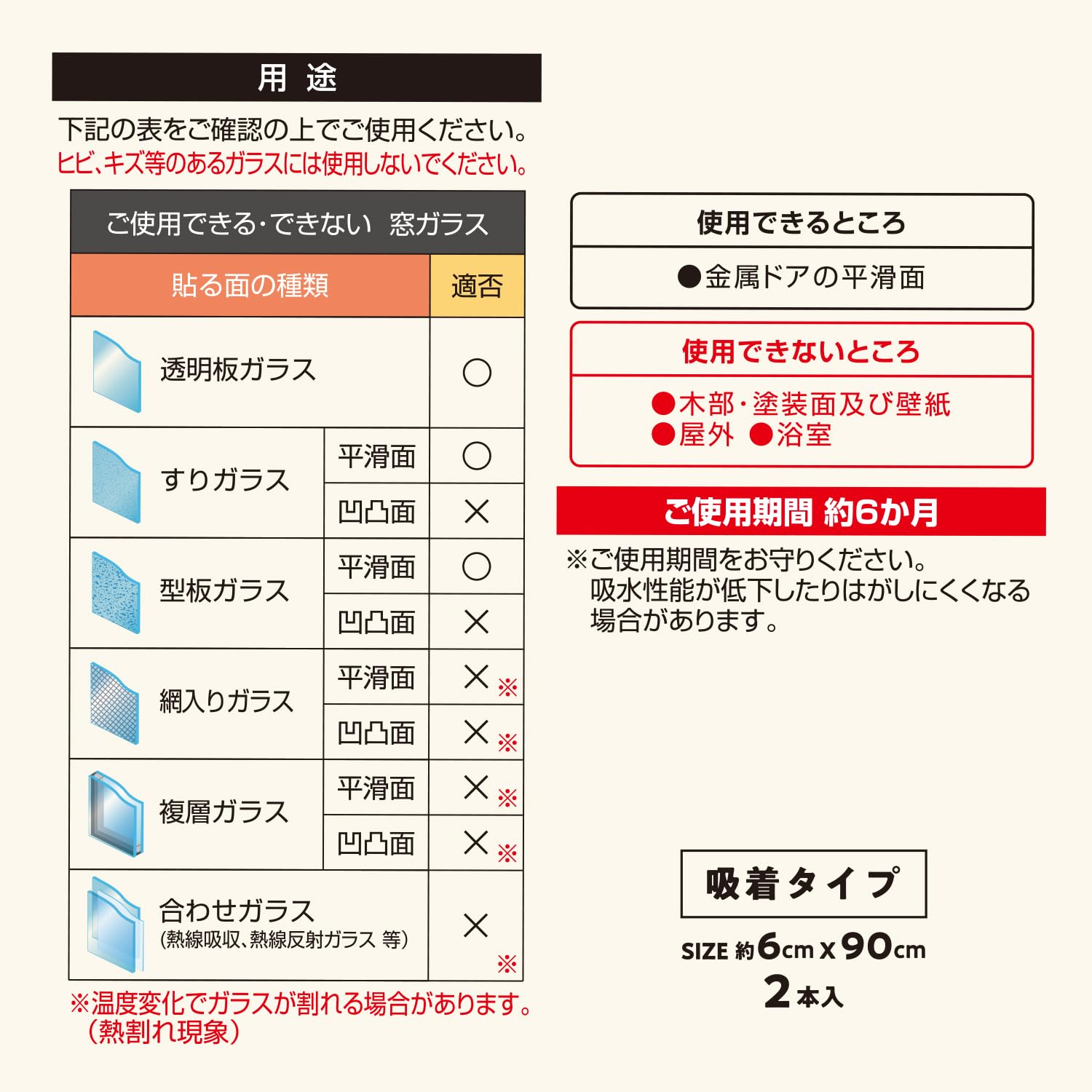 Amazon｜アール(R) 結露吸水テープ吸着タイプ6cm幅 まど活 グレー 90 