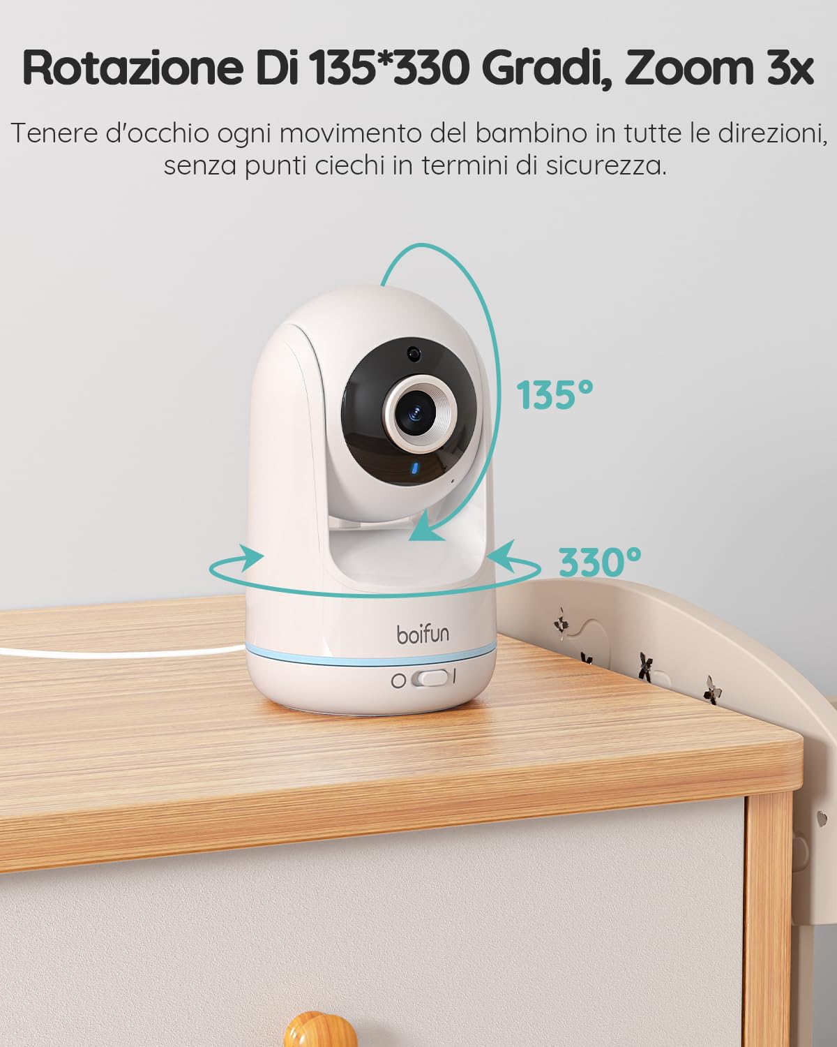 BOIFUN Fotocamera Singola Baby Monitor VB805