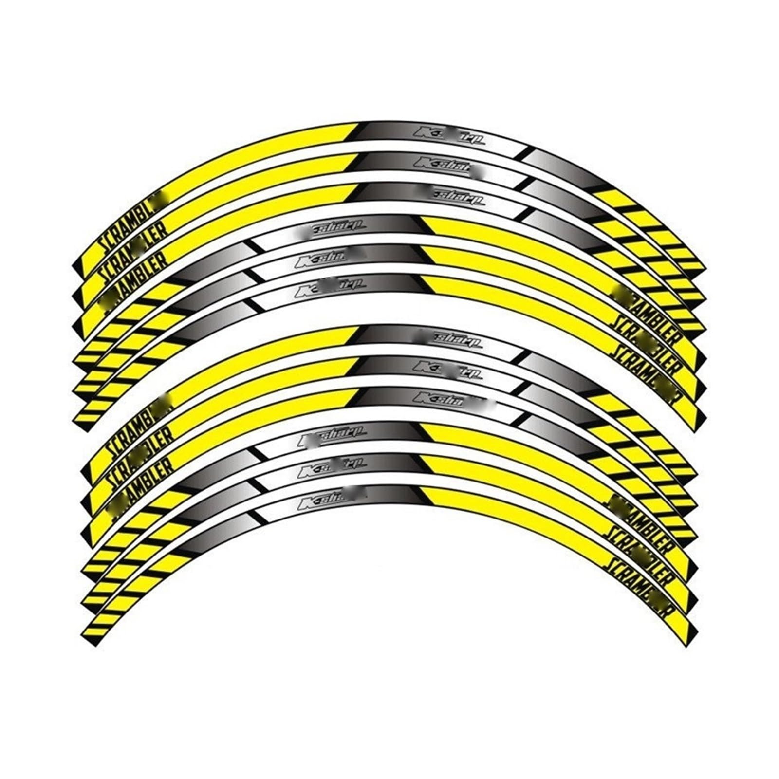 Motorcycle Wheel Decals Reflective Stickers Rim Stripes for D&UCATI for Scrambler(5)