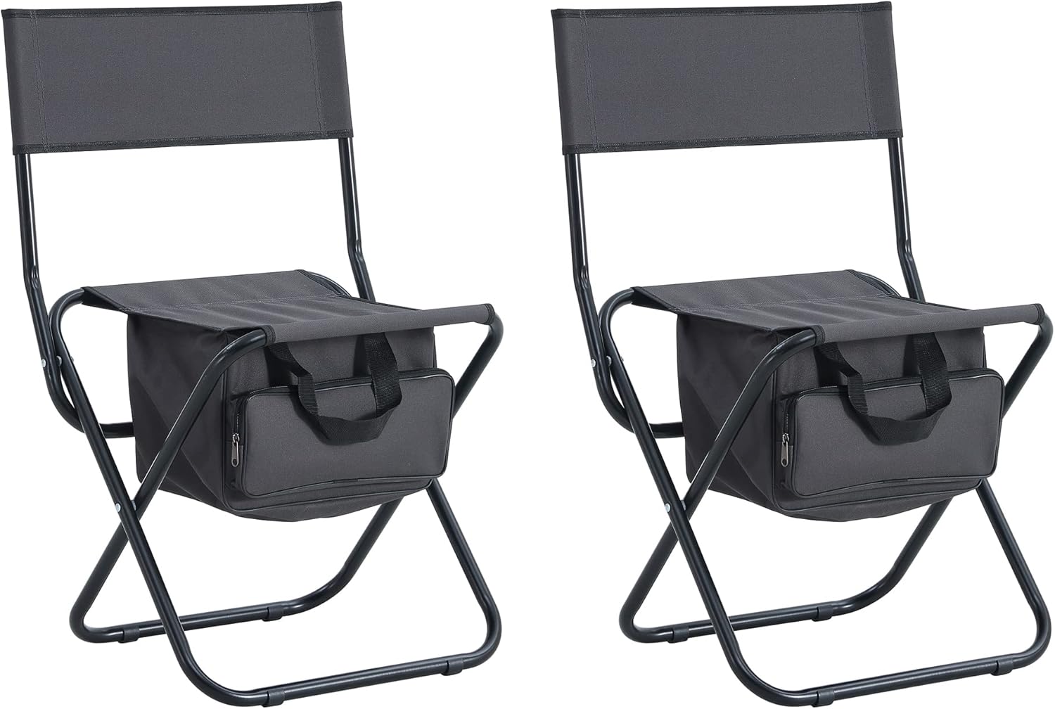 NZPOST 2Piece Folding Outdoor Chairs with Storage Bag, Portable Camping Chair for