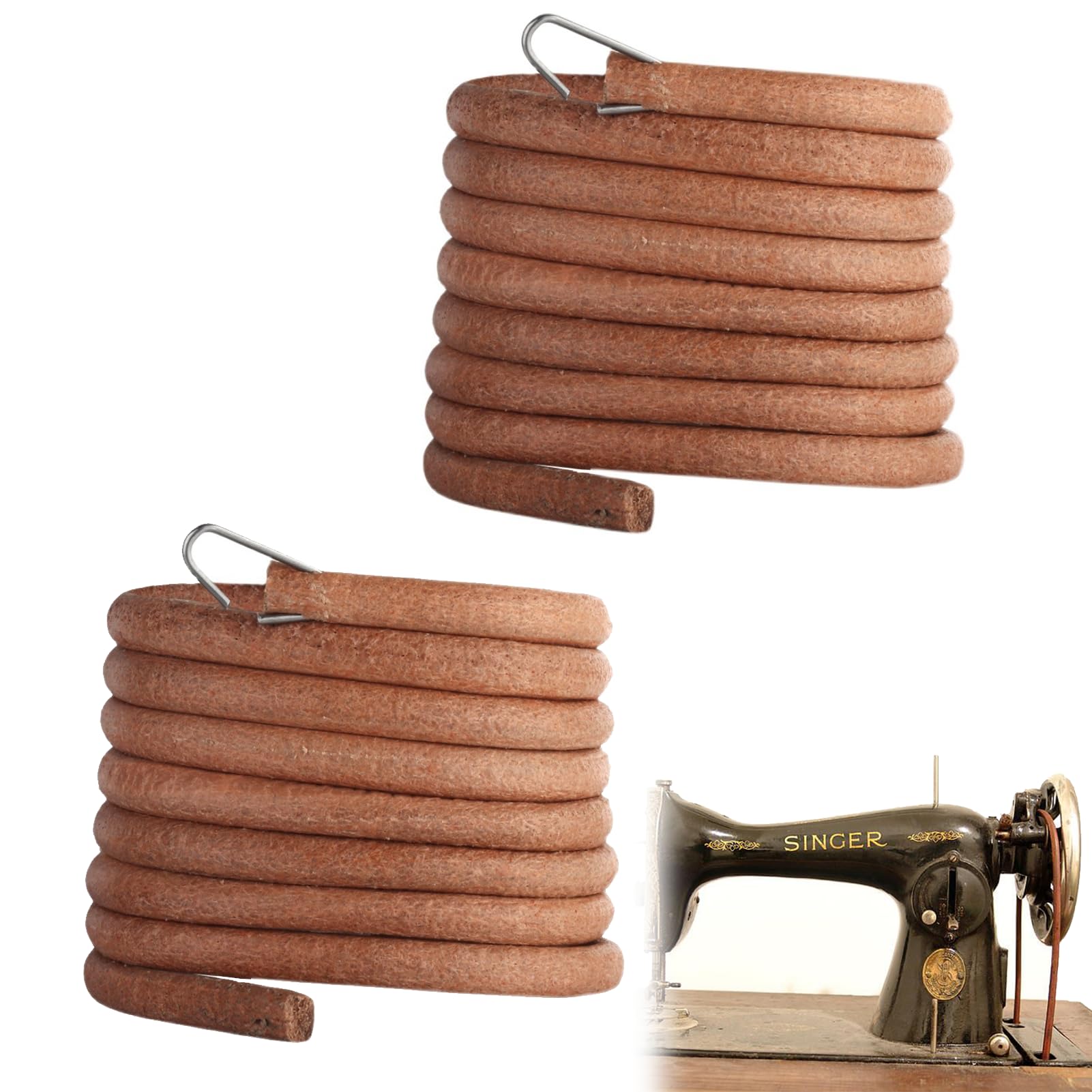 Cinghia Macchina Da Cucire Singer 174 Cm - Cinghia In Pelle Per Pedale - Foto 7