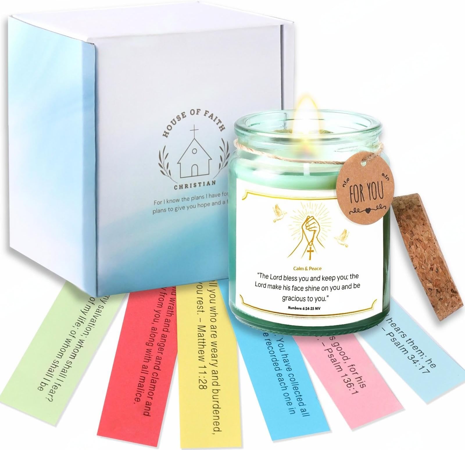 Bible Verse Jar, Christian Gifts for Women, Religious Birthday Gifts | Read Me When Bible Verses Jar, Spiritual Gift for Prayer and Emotional Support | Inspirational Gift for Women, Men, Mom, Daughter