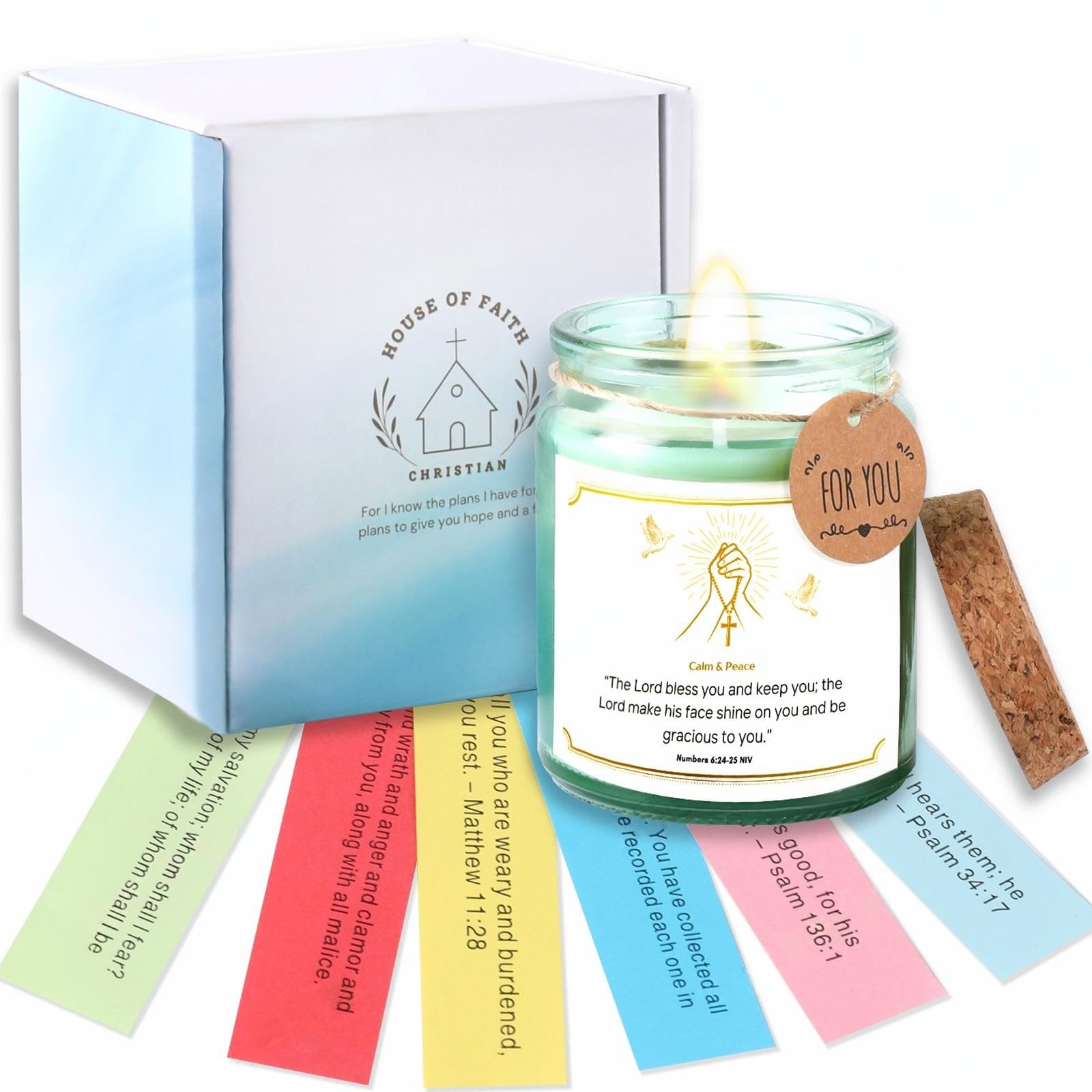 Bible Verse Jar, Christian Gifts for Women, Religious Birthday Gifts | Read Me When Bible Verses Jar, Spiritual Gift for Prayer and Emotional Support | Inspirational Gift for Women, Men, Mom, Daughter