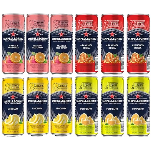 San Pellegrino Sparkling Fruit Beverages Variety Pack - 11.15 Fl Oz Cans (12 Pack)