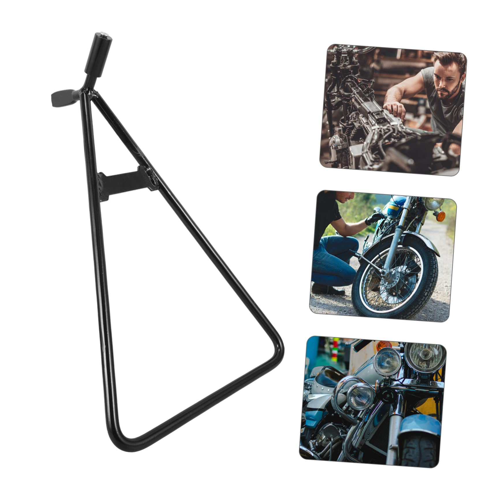 Béquille Triangulaire de Moto Noire en Fer pour Remplacement