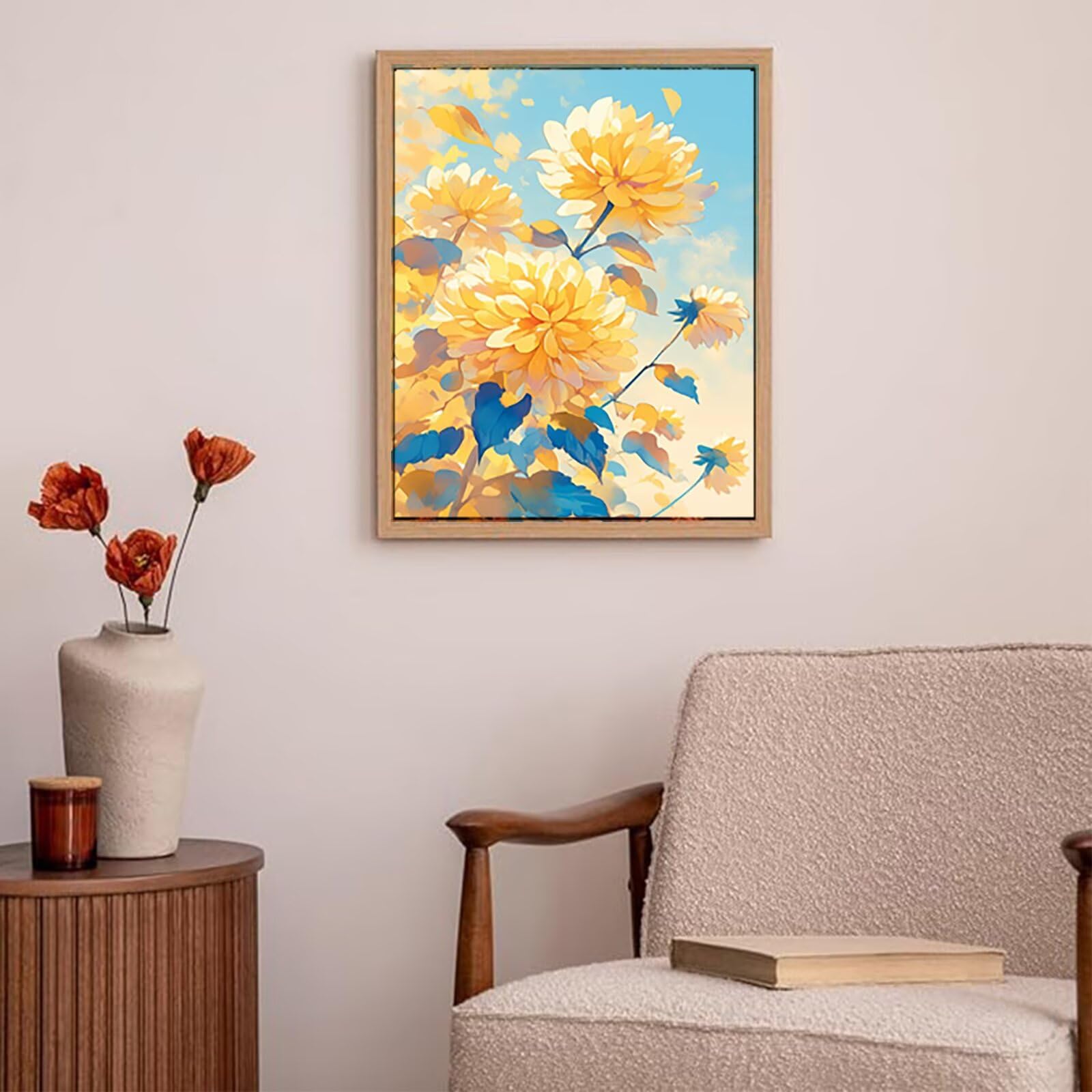 Diamentowe zestawy artystyczne, dla dorosłych, jasny zestaw do malowania diamentami 5D, 61 x 81 cm, kwiaty, okrągłe, pełne wiercenie, haft krzyżykowy, kryształ, rękodzieło, dla dzieci, dorosłych