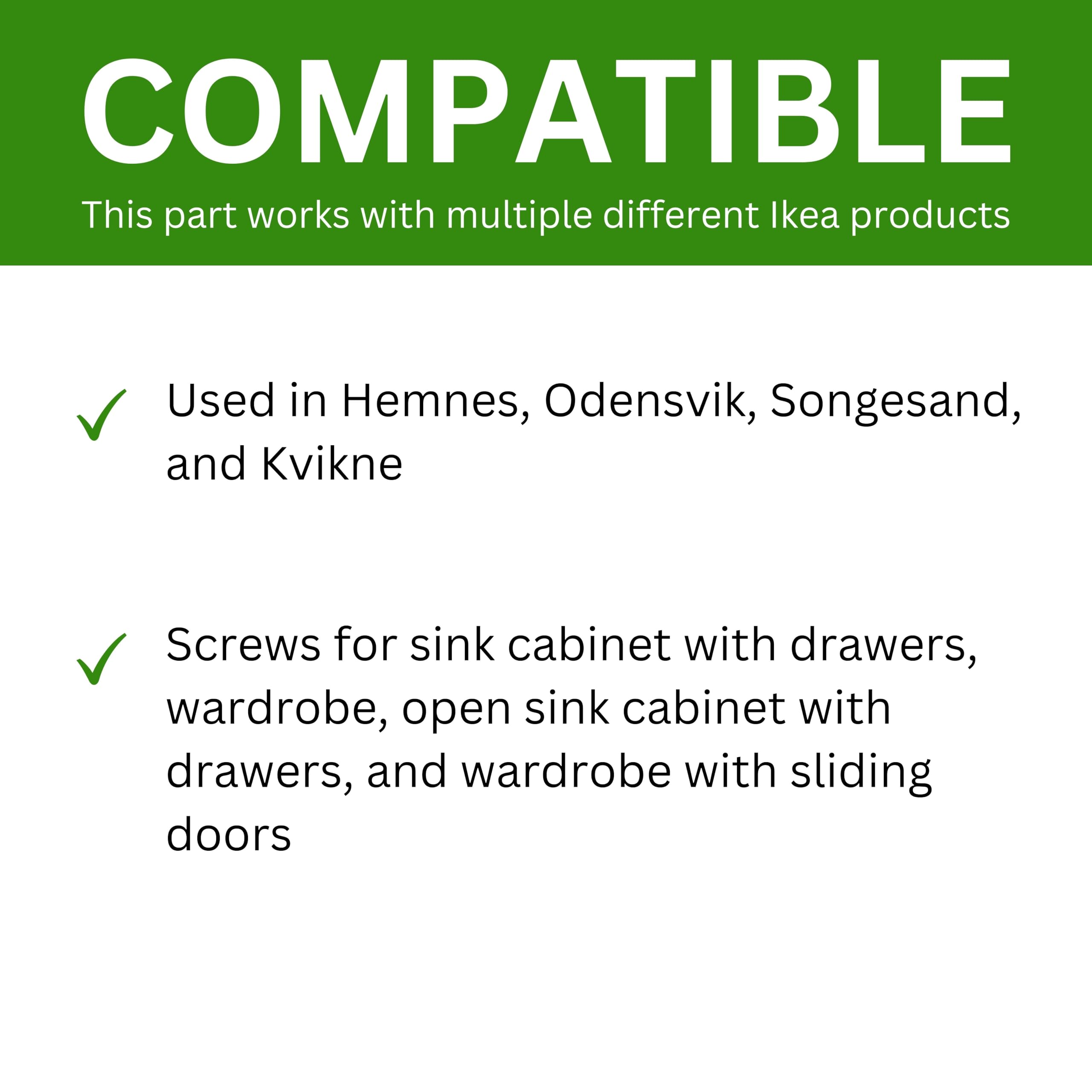 Spare Hardware Parts Replacement for IKEA Furniture Euro