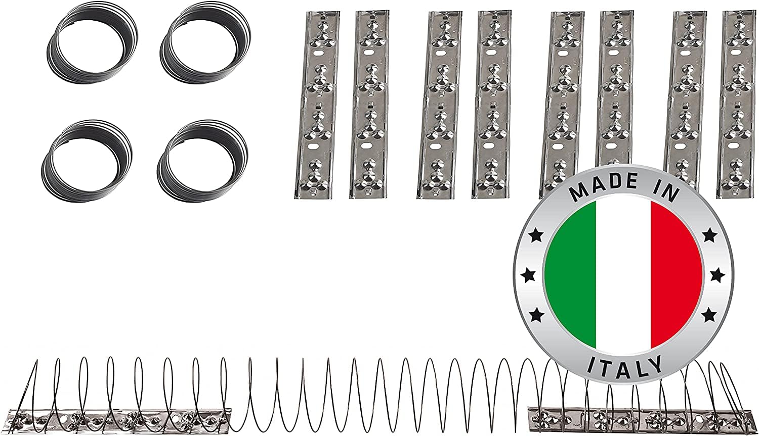GARDIGO® Dissuasori per Piccioni | 8 Spirali da 125 cm, Lunghezza tot. 10 m | Scaccia Piccioni in Acciaio Inox | Made in Italy | Spaventa Piccioni da Balcone | Antipiccioni a Spirale