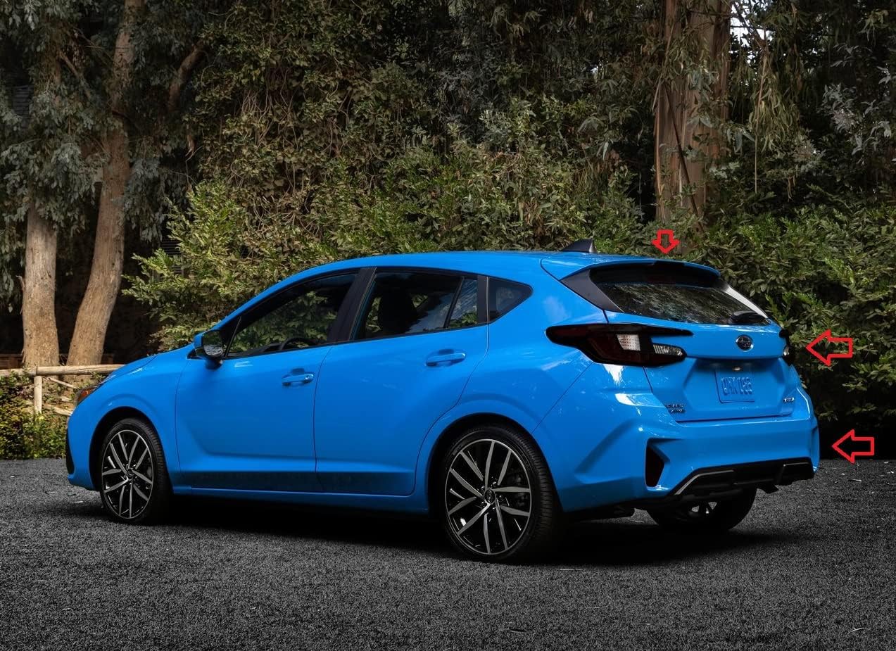 Bling Lights Brand Tinted Taillight Film Covers Compatible with 2024+ Subaru Impreza GU