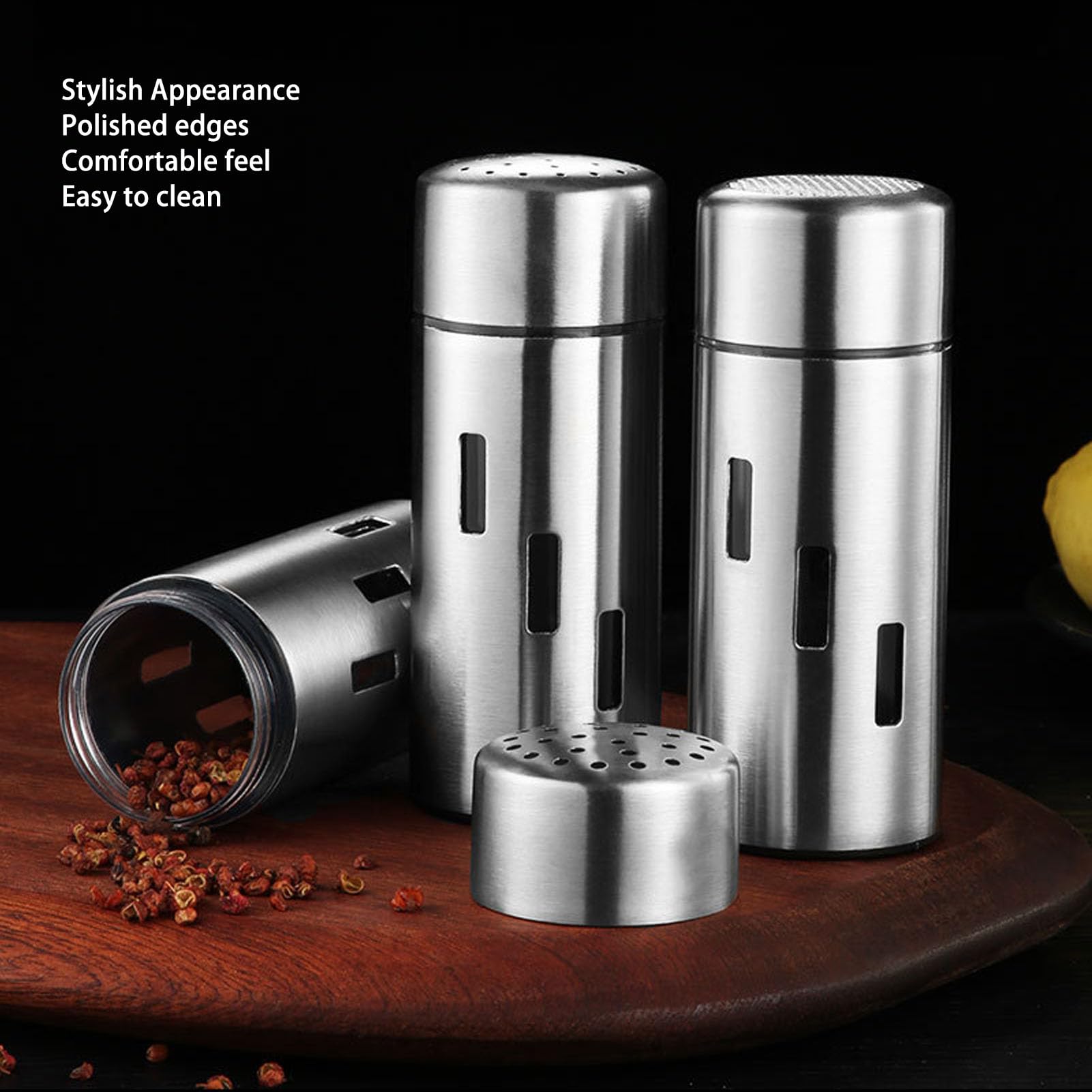 Salero Y Pimentero Con Soporte