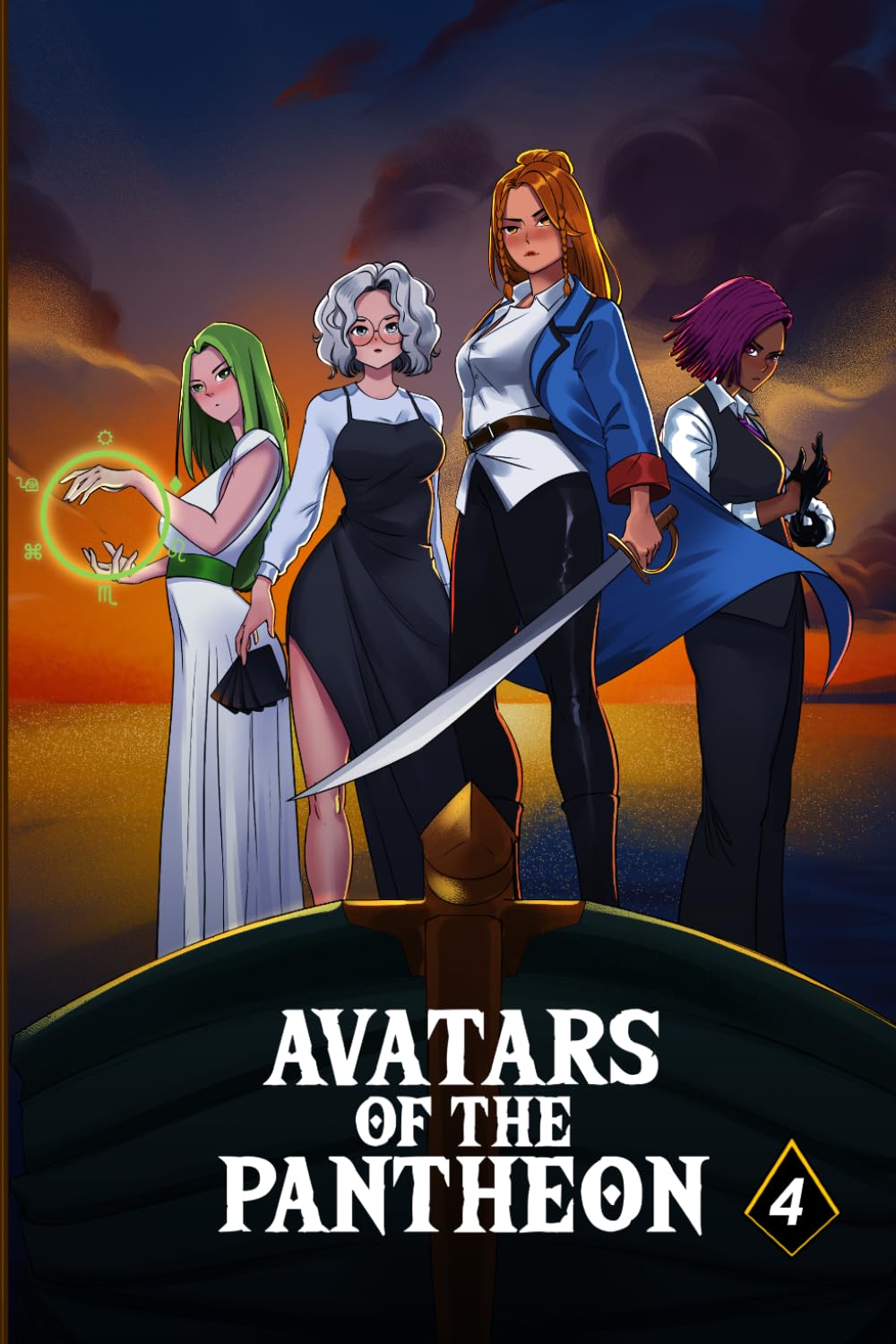 Avatars of the Pantheon Book 4: Four Girls Fight The Future