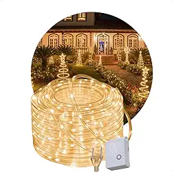 Pisca Pisca De Natal Mangueira Led Sidequest 8 Funções 10 Metros Bivolt Branco Quente A Prova De Agua