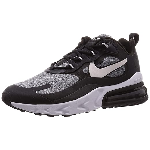 Nike Men's Air Max 270 React Shoe, Cool Grey/White/Anthracite/Orange, 6 Big Kid