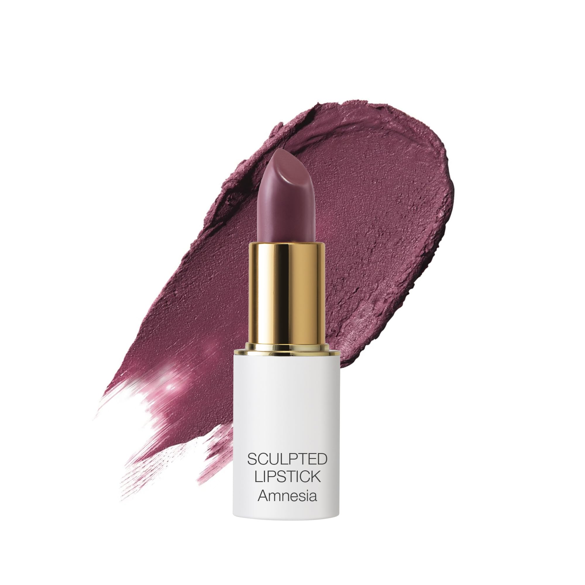 Ogee Full Bloom Sculpted Lipstick (Amnesia - Blackberry Mauve) - Long Lasting Organic Lipstick with Jojoba Oil & Micro Hyaluronic Acid - 70% Organic Ingredients & Made in USA