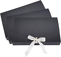 Vista 8 de Paquete de 10 cajas para tarjetas de regalo, caja grande de regalo de lujo con tapa, cinta, camisa, caja de regalo para cumpleaños, boda, propuesta
