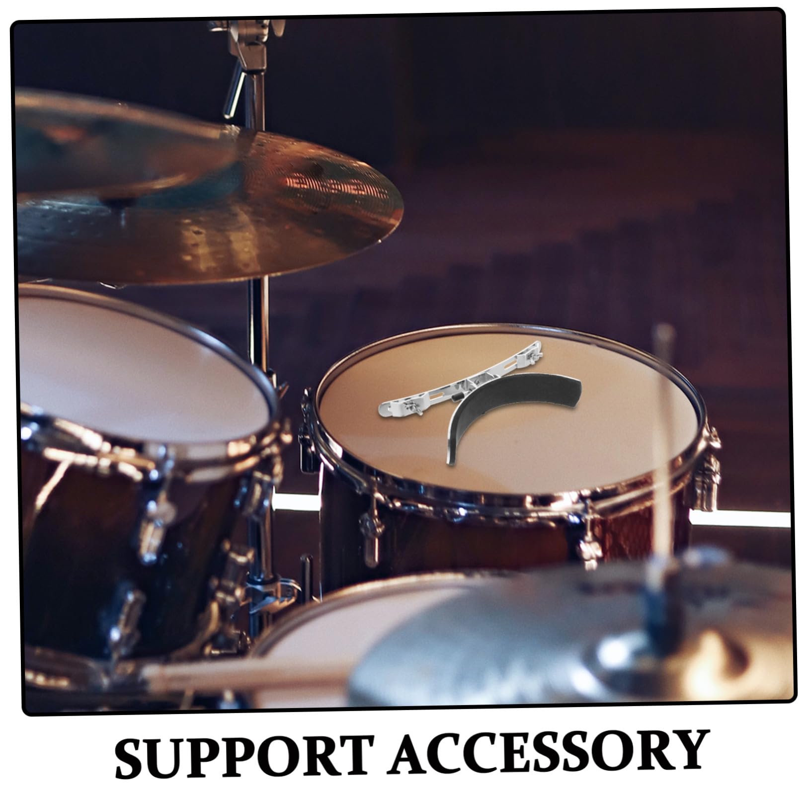 Supporto Argento Spugna per Gambe Tamburo da Marcia in Acciaio Inossidabile per Supporto Stabile e Facile da Installare, Accessorio Pratico per Casa