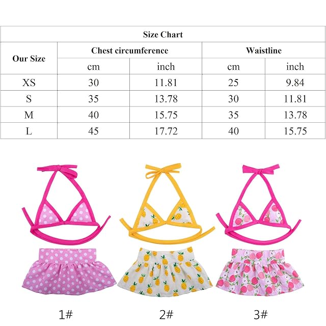 Foto 7 de 8 de Bikinis para perros pequeños, ropa de playa con estampado floral para cachorros