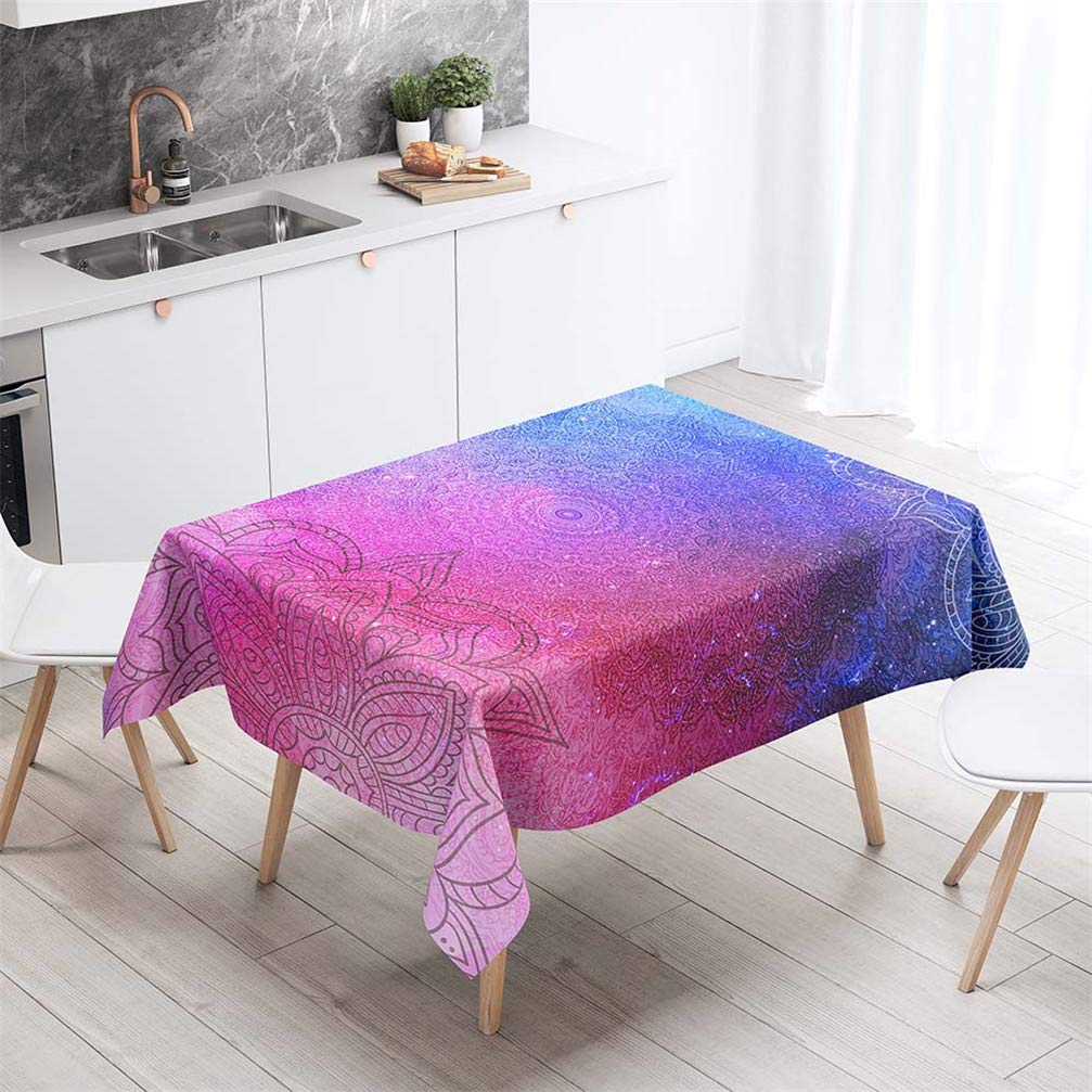 UKEUBAI Fiore fiore farfalla 3D tovaglia rettangolare all'aperto picnic coperta ristorante tovaglia impermeabile decorazione domestica