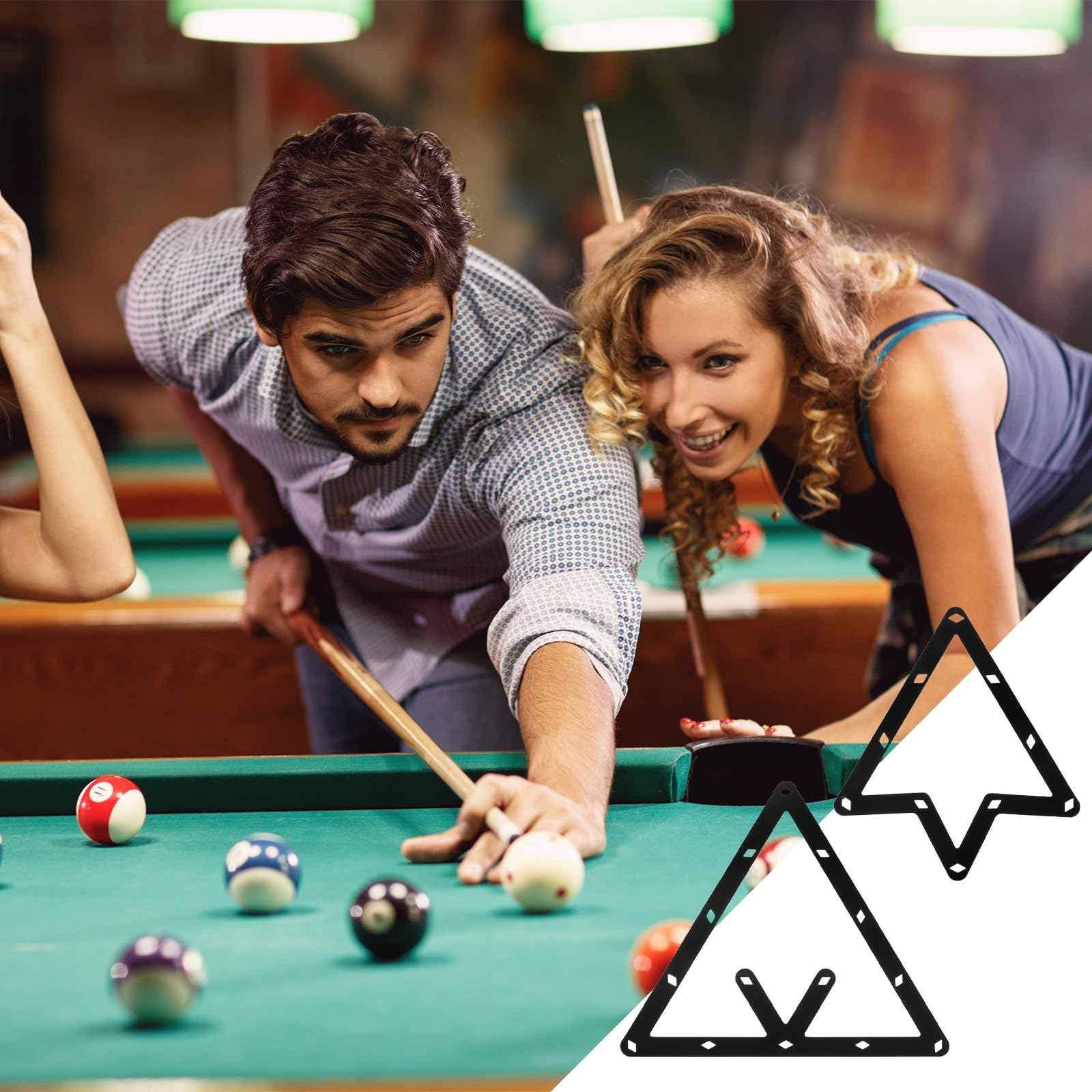 PATIKIL 6 Pz Magic Rack, Combo Pack 8, 9 e 10 Ball, Biliardo Accessori