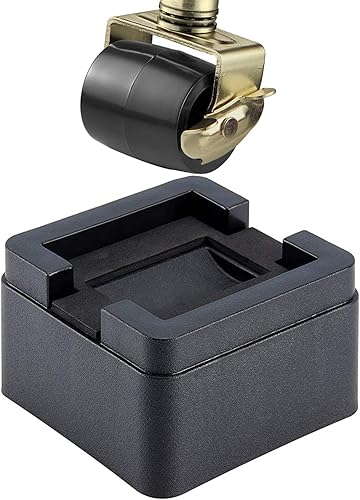 BTSD-home Elevadores de cama resistentes de 2 pulgadas, elevadores de cama ajustables de 4 pulgadas que se adaptan a todas las ruedas de muebles,