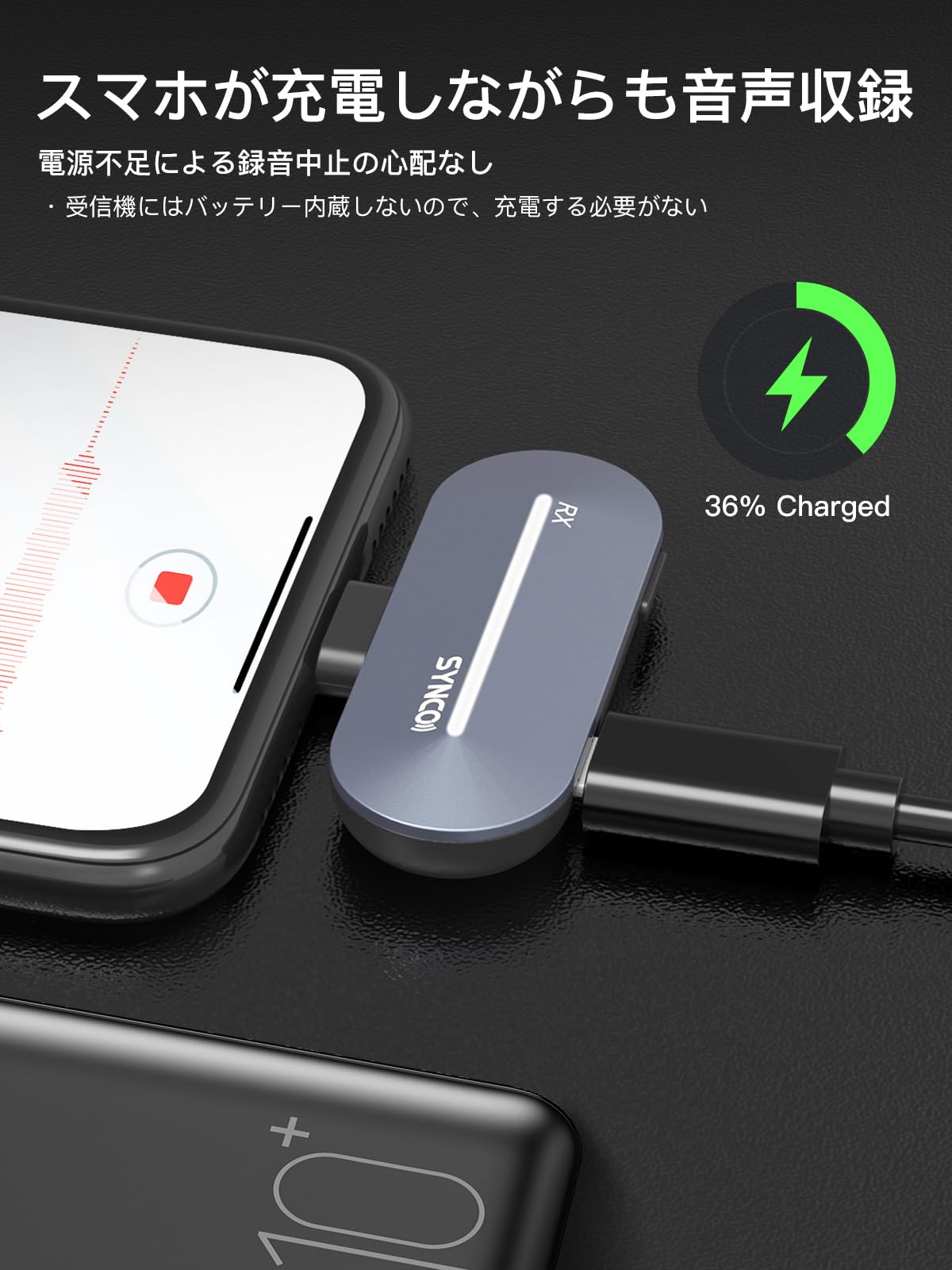 Amazon.co.jp: iphoneピンマイク ワイヤレス, SYNCO P2SL 2人動画撮影 
