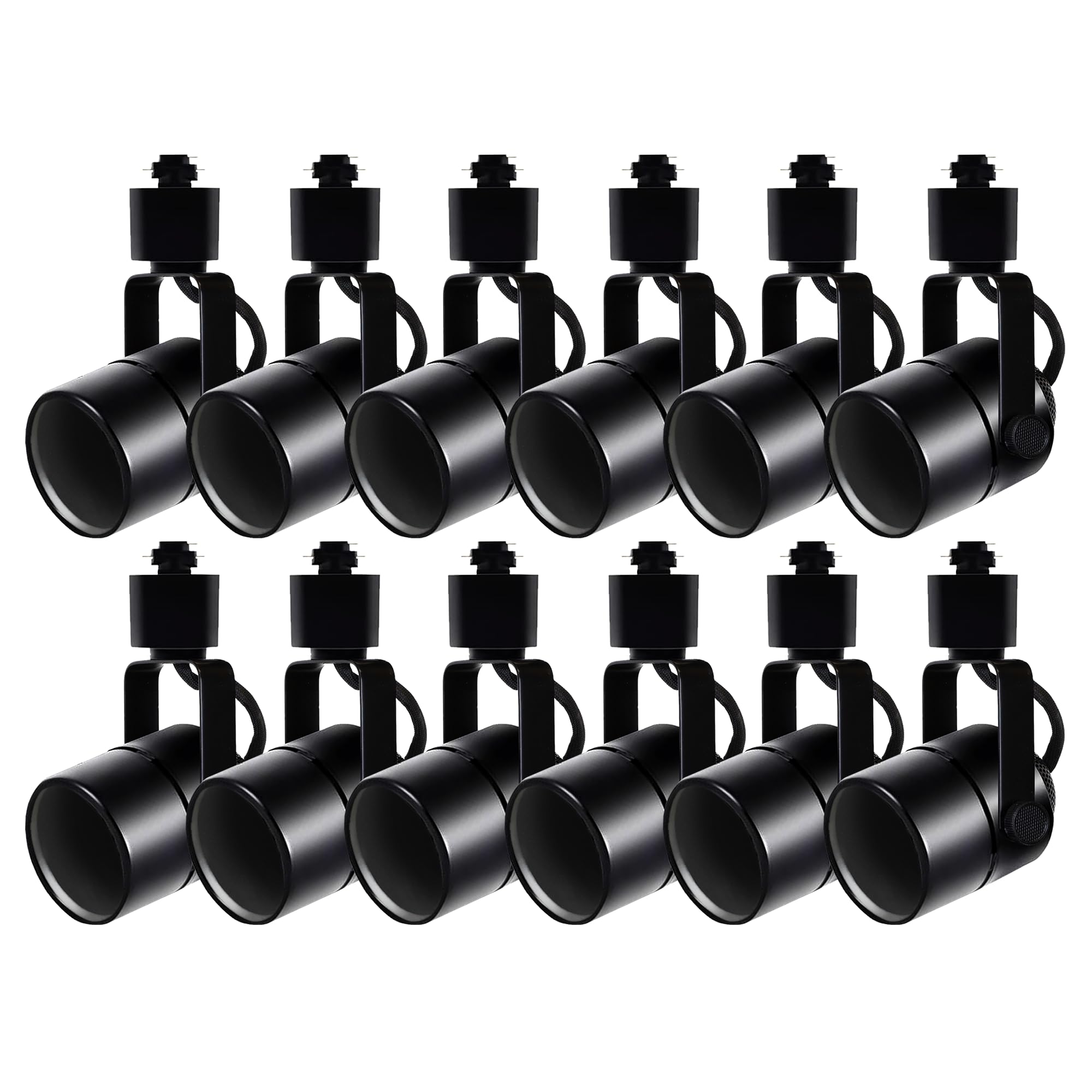 Track Lighting Fixture GU10 LED 12 Heads Black Indoor Track Light Heads