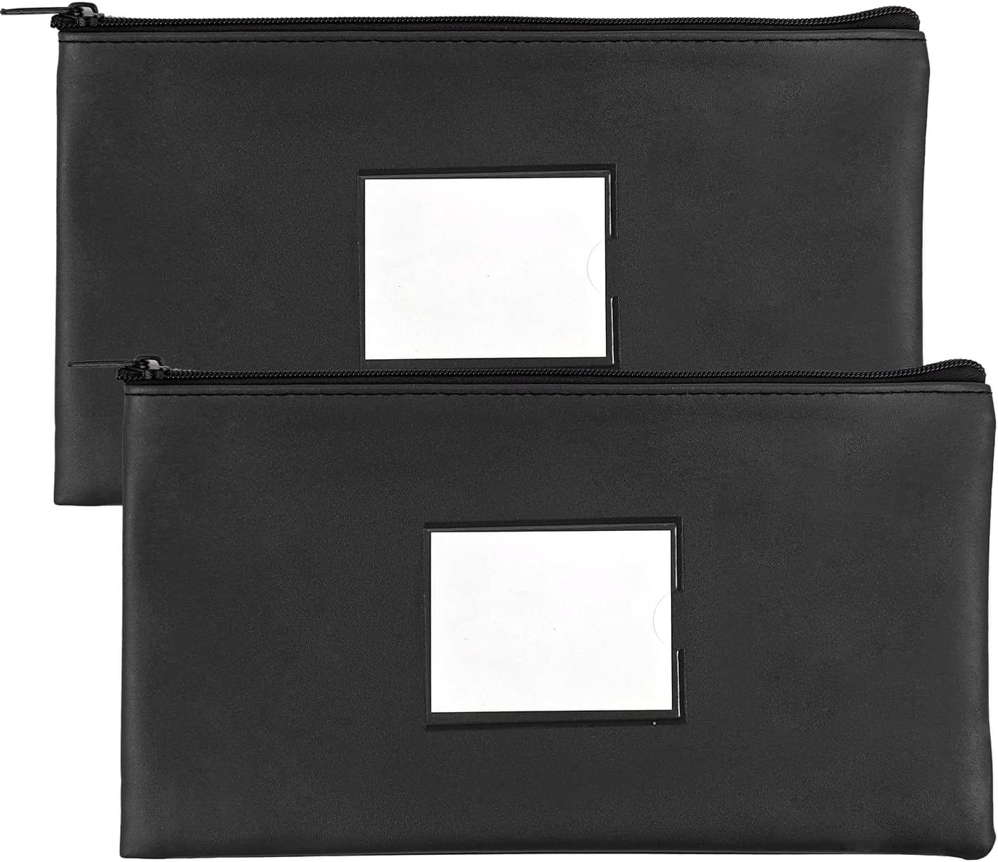 2 Pack Money Bags With Zipper, 11.2 x 6.1 inch Bank Bags