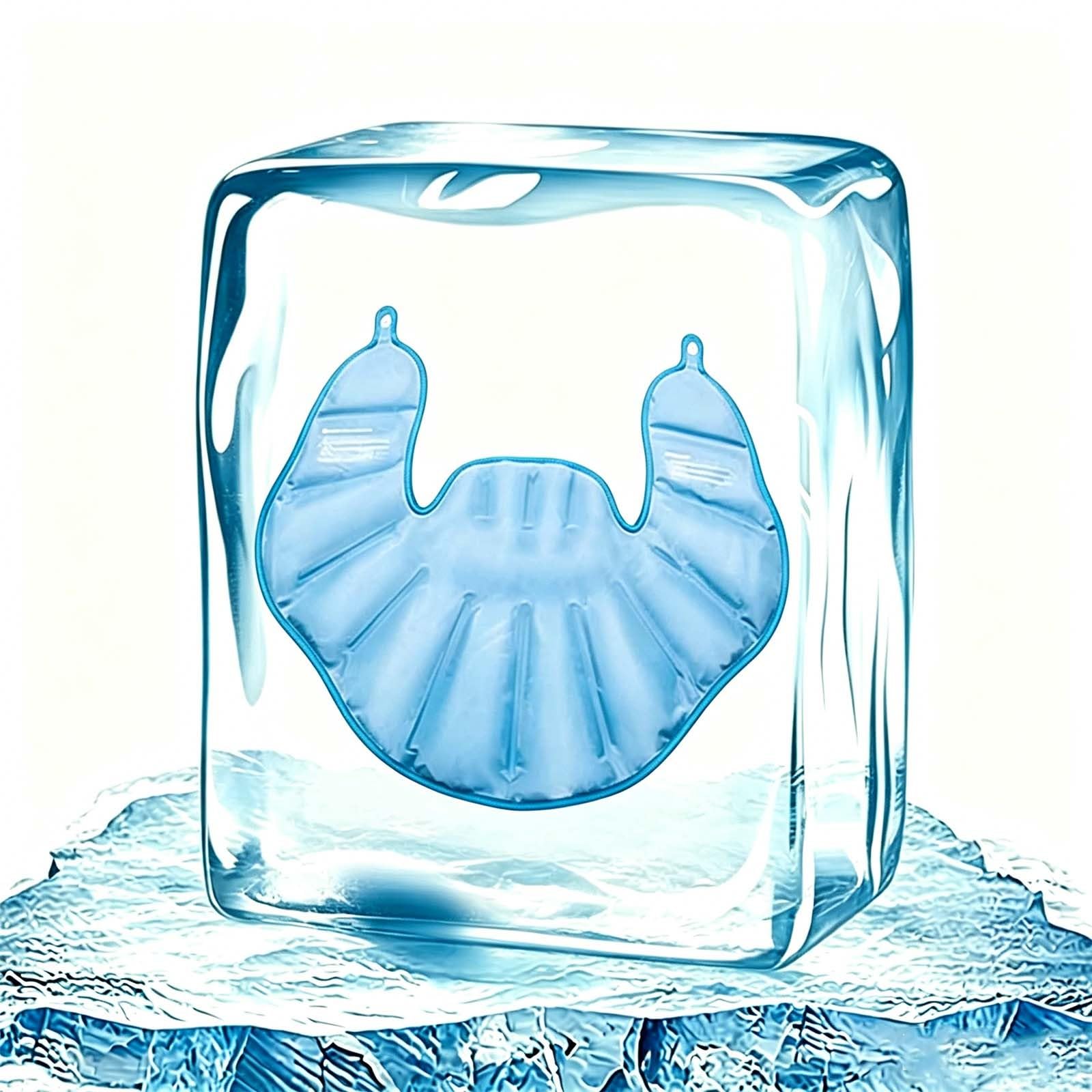 Gel Kühlpad Nacken Schulter Wiederverwendbar - Wohltuende Kalt Warm Kompresse Muskelentspannung - Ergonomisches Eisbeutel Kühlkissen Sport Therapie Alltag - Nackenkissen Kühlpads Linderung 01