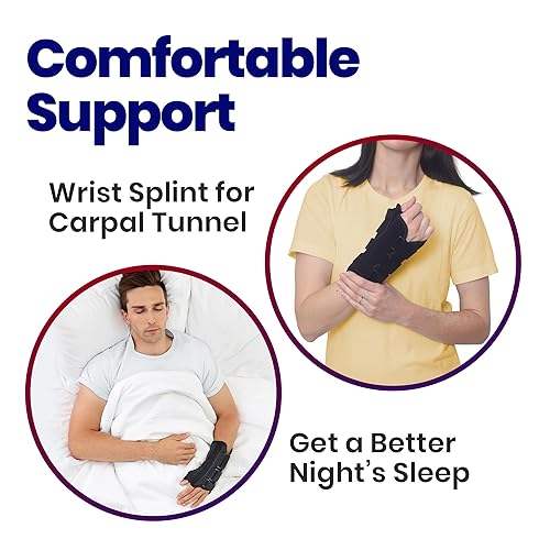 Miniatura 5 de Férula de espica para el pulgar y muñequera, tanto una férula de muñeca como una férula para el pulgar para apoyar esguinces, tendinosis,