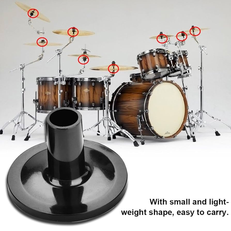 Durable Plastic Cymbal Sleeves For Set - 8 Pcs Long Black Accessories For Enhanced Sound Performance