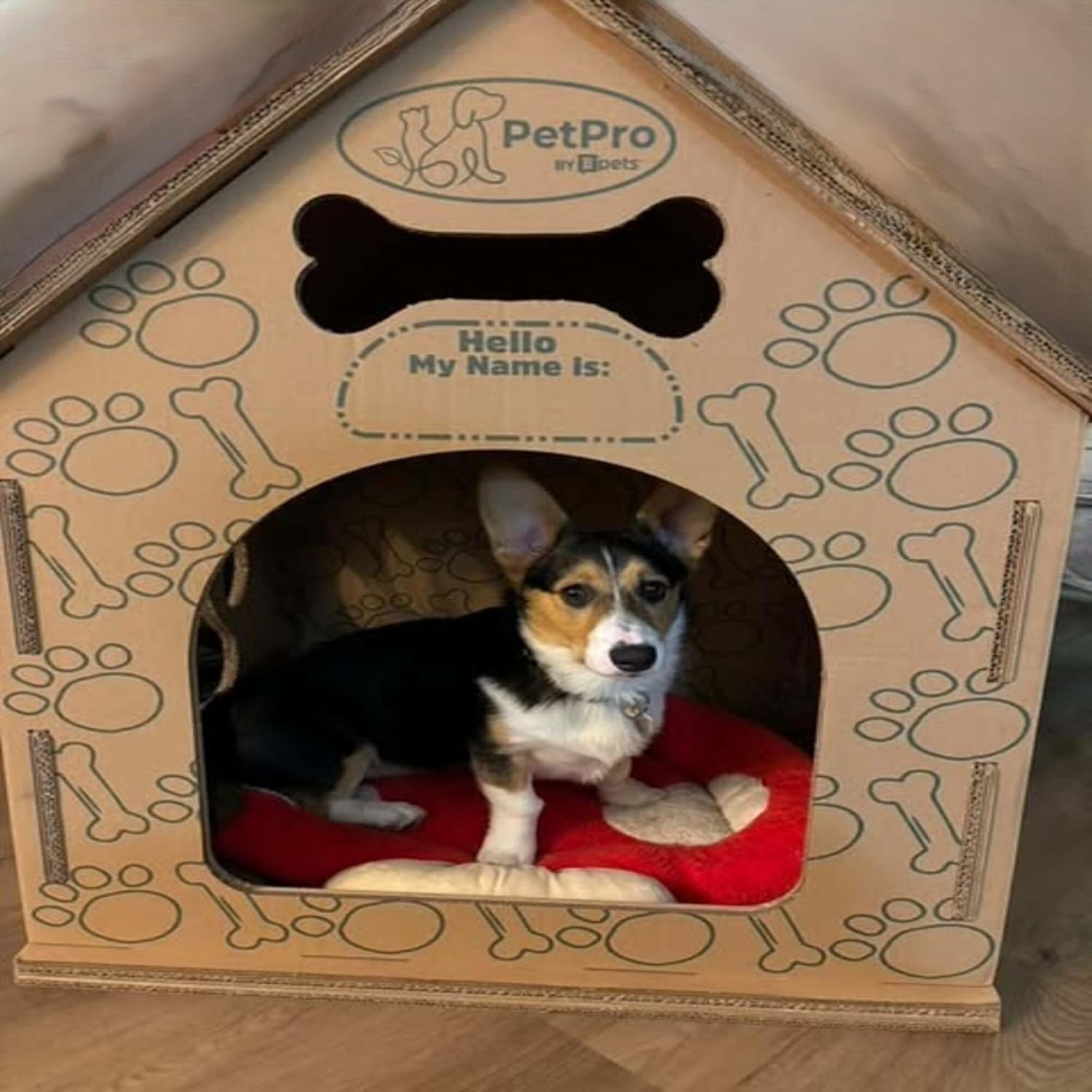 Perfectly Posh: The Ultimate Cardboard Dog House for Large Pups!