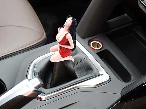 Miniatura 6 de Perilla para palanca de cambio de mujer sensual, para transmisión manual o automática, Rojo rosa