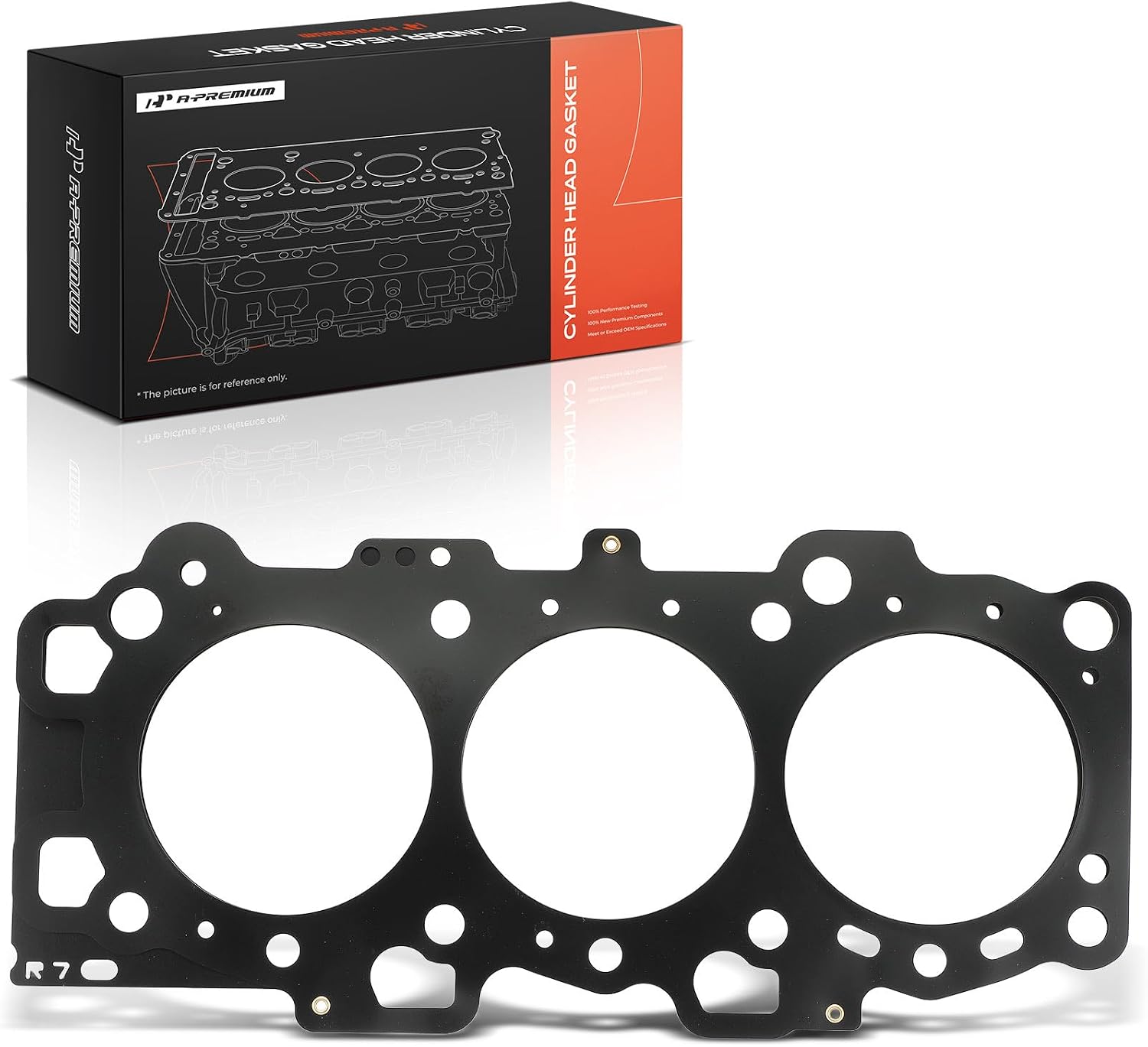 A-Premium V6 2.7L Right Engine Cylinder Head Gasket | Compatible with Hyundai Santa Fe 2007 2008, Passenger Side, Multi-Layer Steel