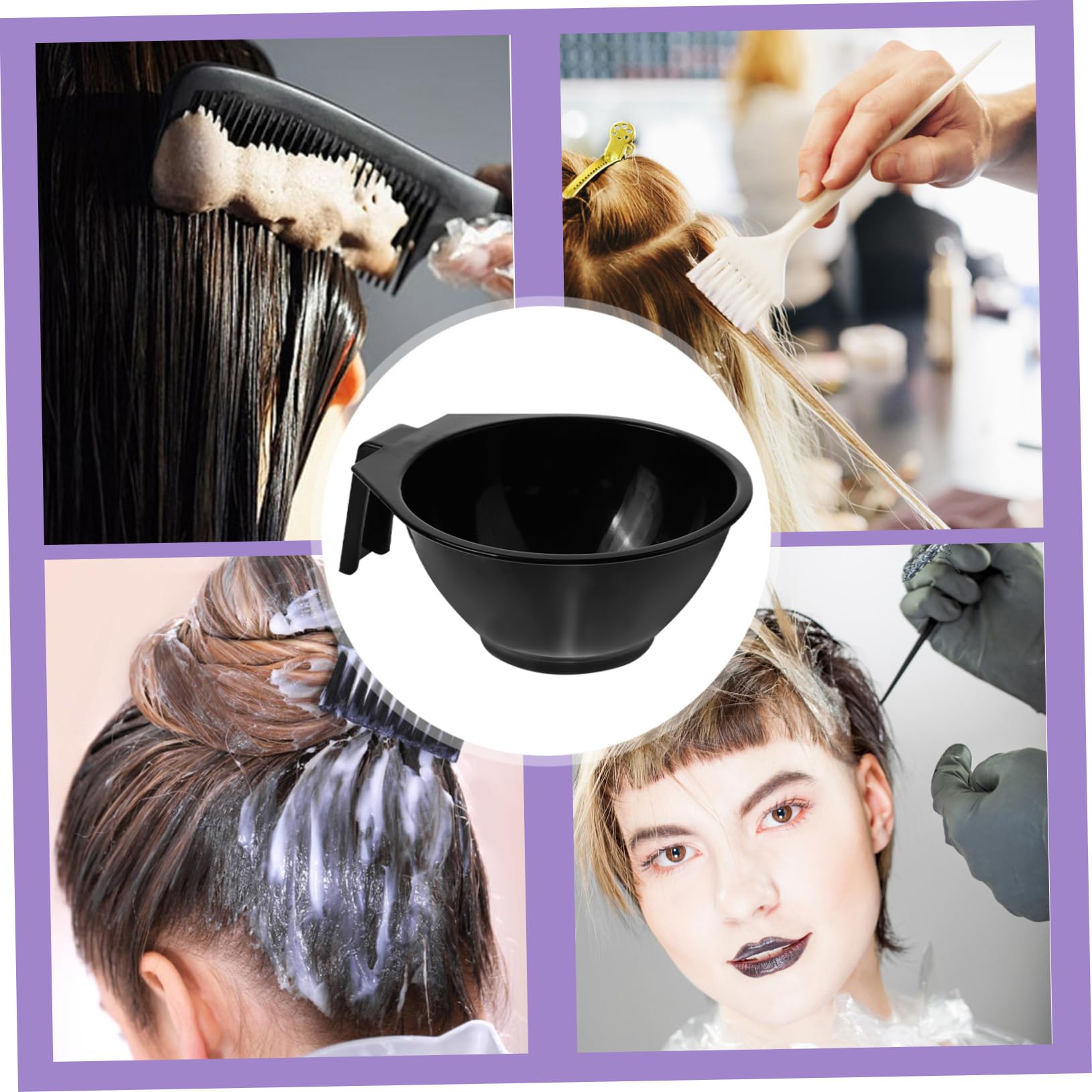 BESTYASH 3 Sätze Farbcremeschale Farbe Mischen Klein Blau Groß Färben Von Schalen Spa Diy Haarfärbeschale Haarfärbemittel Zum Selbermachen Farbmischschüsseln Plastik Schwarz 5 Stück * 3