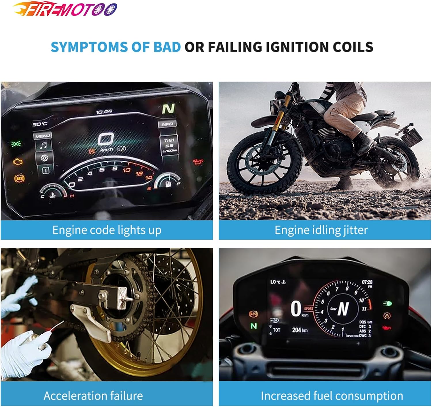 1 Pack Ignition Coil Compatible with FXD Dyna FLSTF Fat Boy FLST Heritage Softail FXST Softail FLHT Electra Glide FLTR Road Glide FLHR Road King XL883 XL1200 Sportster EFI 1999-2006