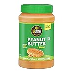 DiSano Natural Peanut Butter Creamy 1kg, Unsweetened, High Protein Peanut Butter, No Added Sugar or Salt, Vegan, Gluten-Free Nut Butter Spread, 100% Roasted Peanut Butter