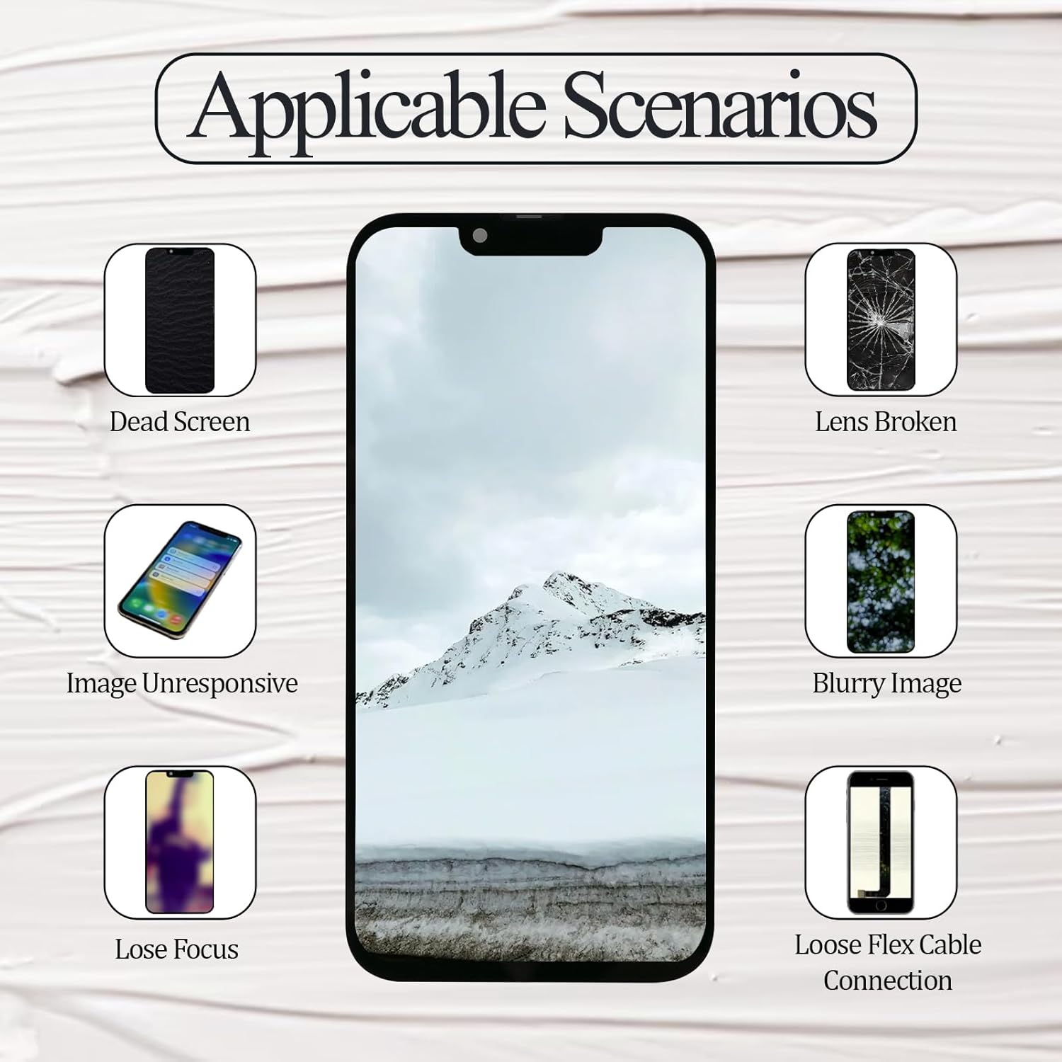 for iPhone 14 Plus 12MP OEM Back Main Rear Camera Replacement Lens Module Assemble Full Repair Tools Kit A2632 A2885 A2886 A2887 A2888