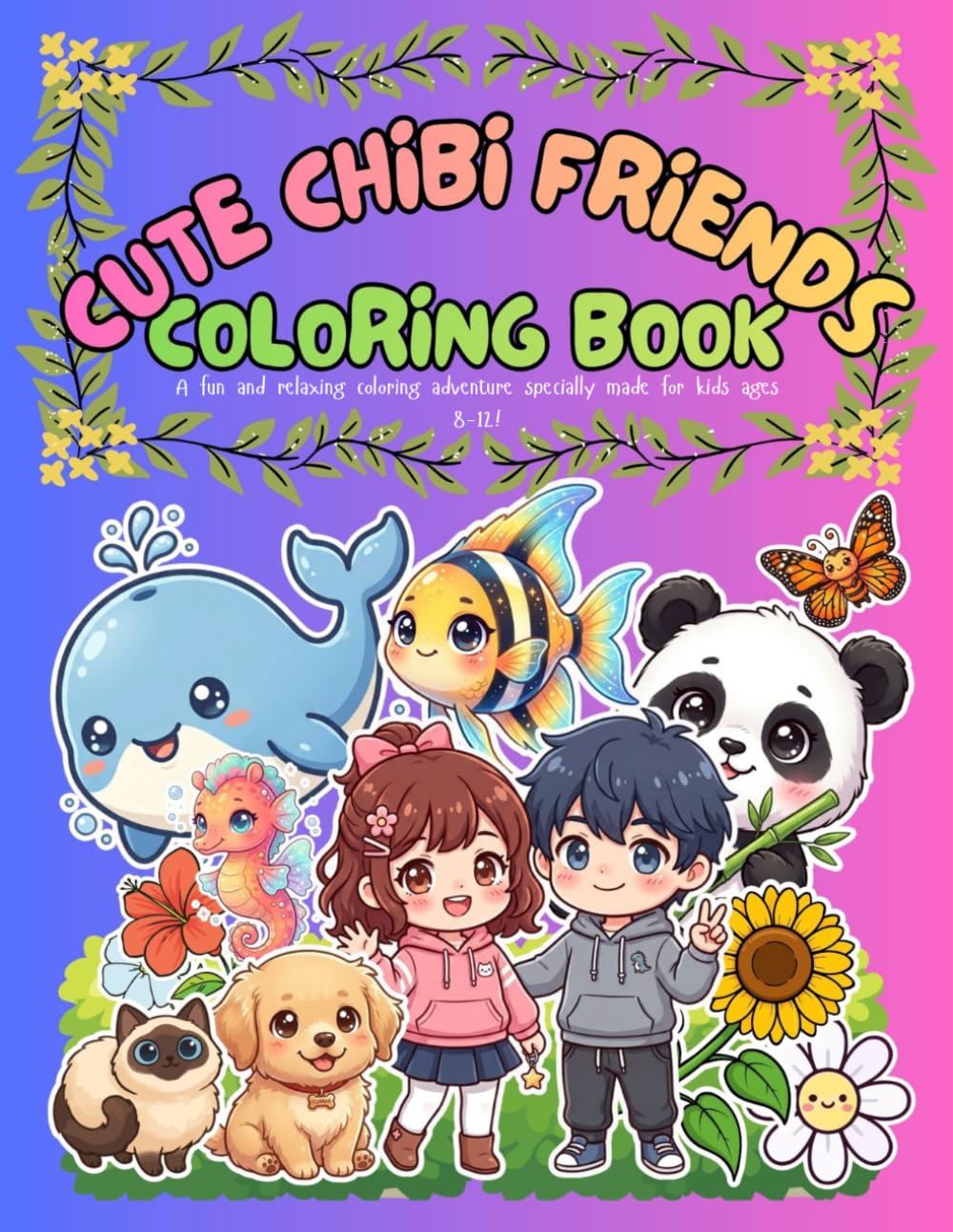 CUTE CHIBI FRIENDS COLORING BOOKS