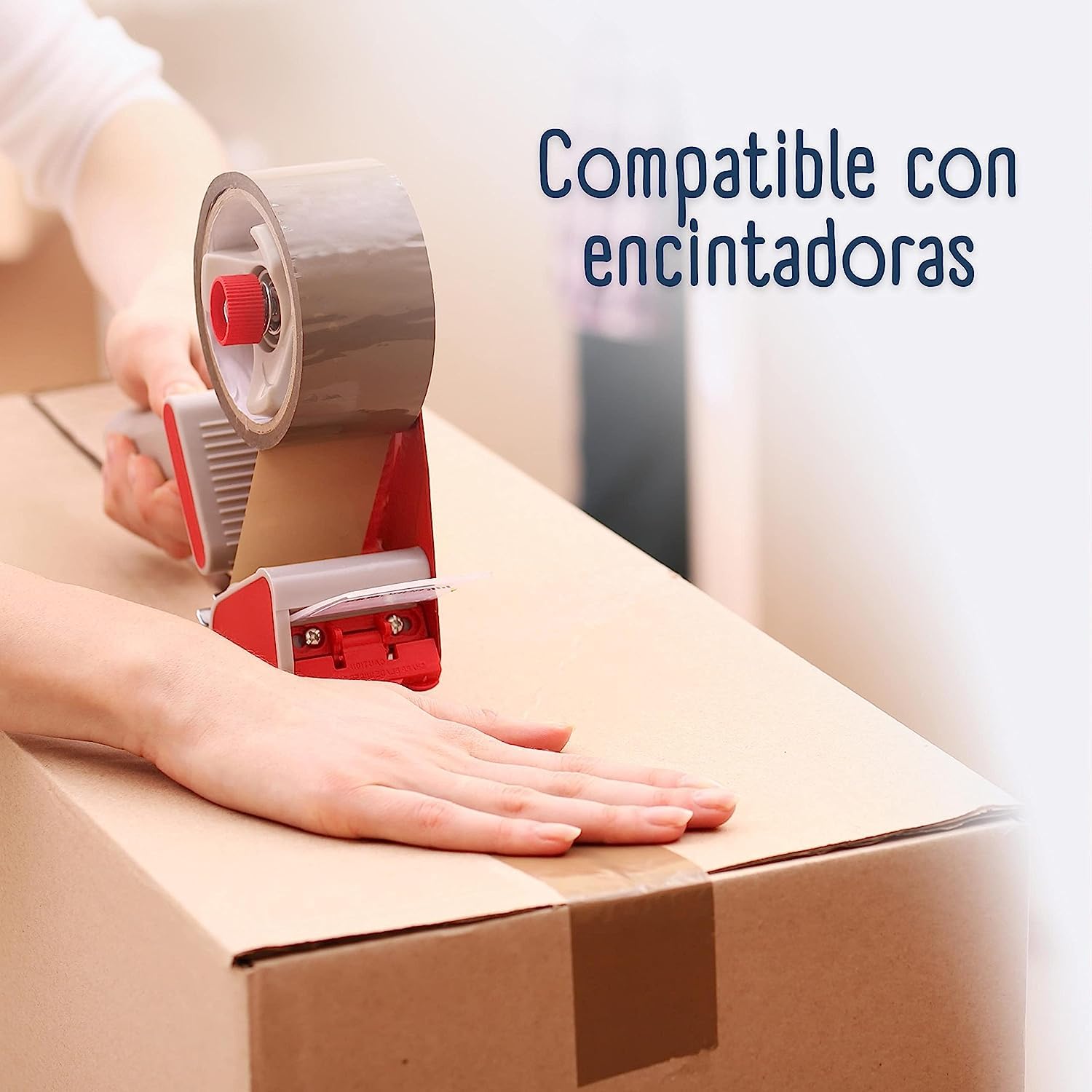 MORE FREE Cinta Embalar 48MMx200 Cinta embalaje Cinta adhesiva Para Embalar Paquetes o Cajas y Paquetes-Color Marrón 36 Rollos
