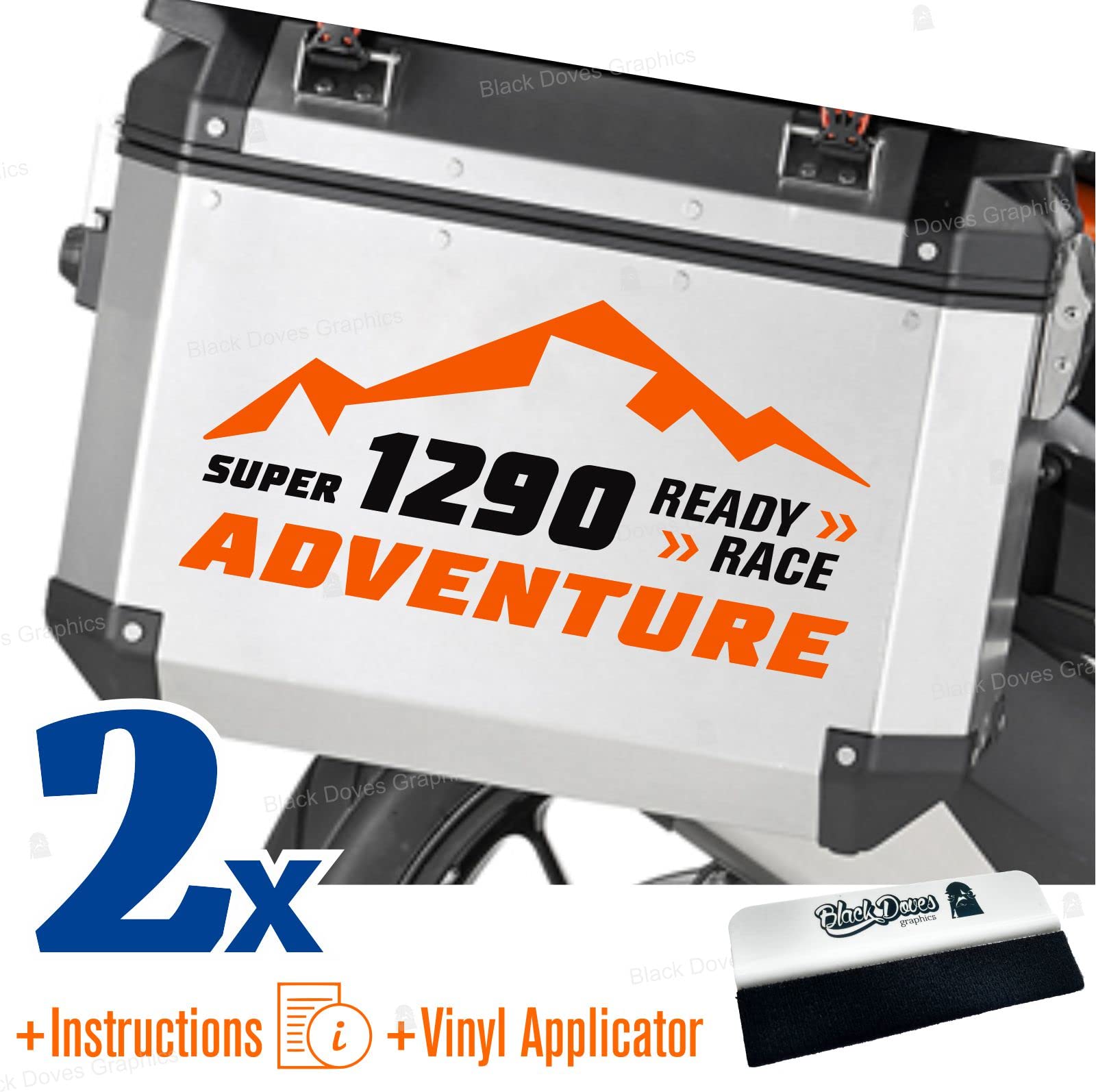 Stickers KTM 1290 Super Adventure pour rénover et masquer les rayures de vos valises