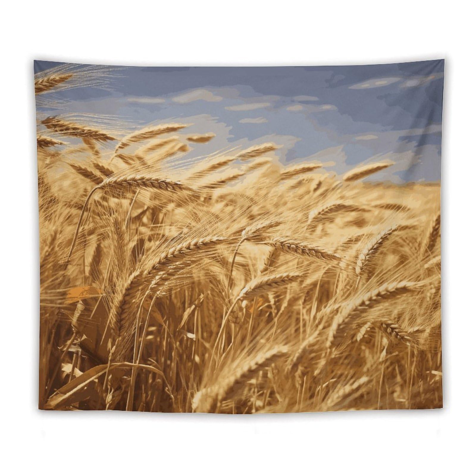 LDGSUPH Wheat Harvest Tapestry Wall Hanging Decor Anti-fading Aesthetic Wall Tapestries Fashion Wall Blanket Decor Modern Wall Art Tapestry for Bedroom Home Decor 50"x60"