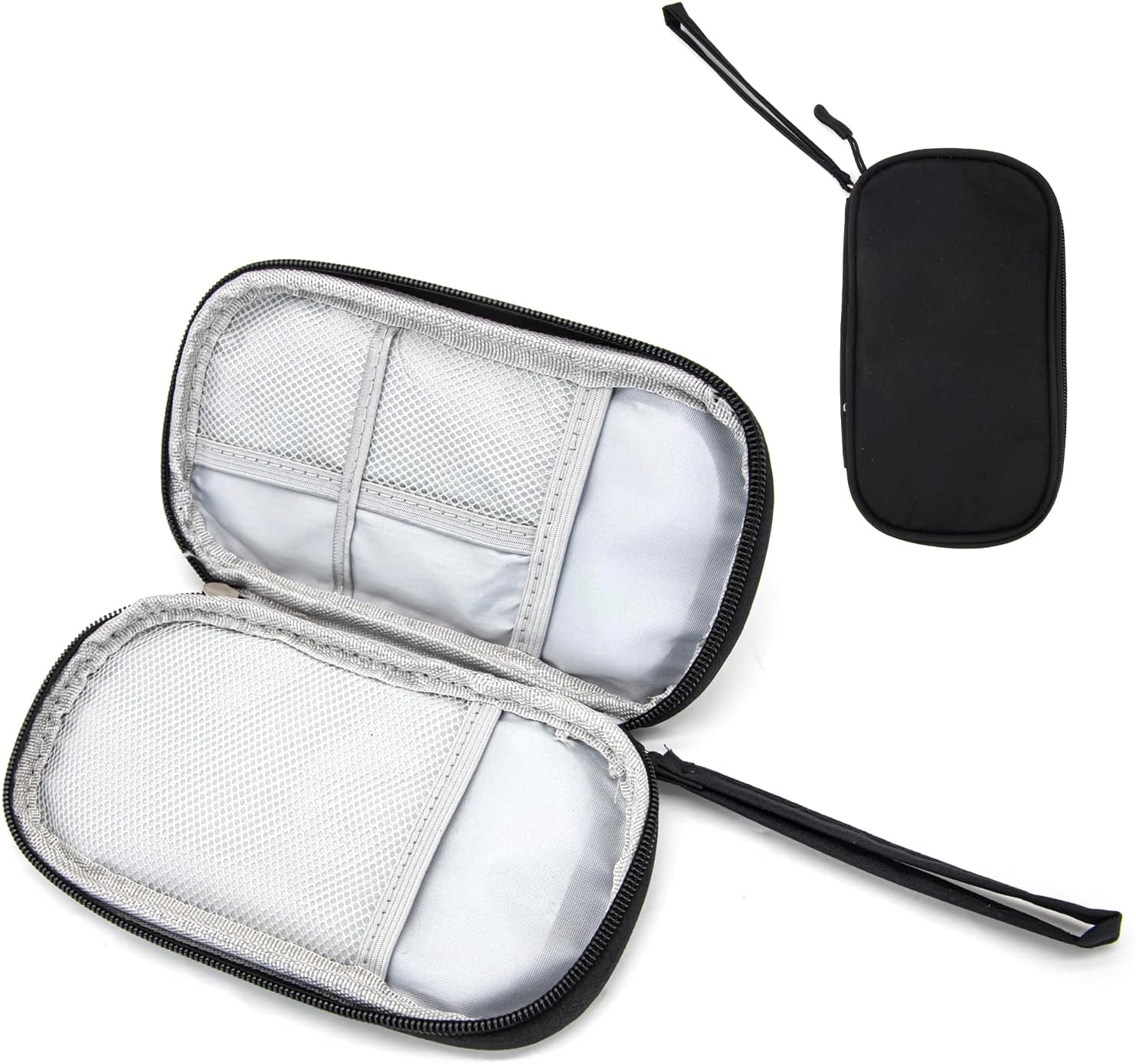 Electronics Accessories Organizer Bag,Travel Cable Organiser Bag,Universal Cord and Gadget Storage Bags for USB Cable Drive,SD Card,Charger Hard Disk (Black) Y5XXDNSND