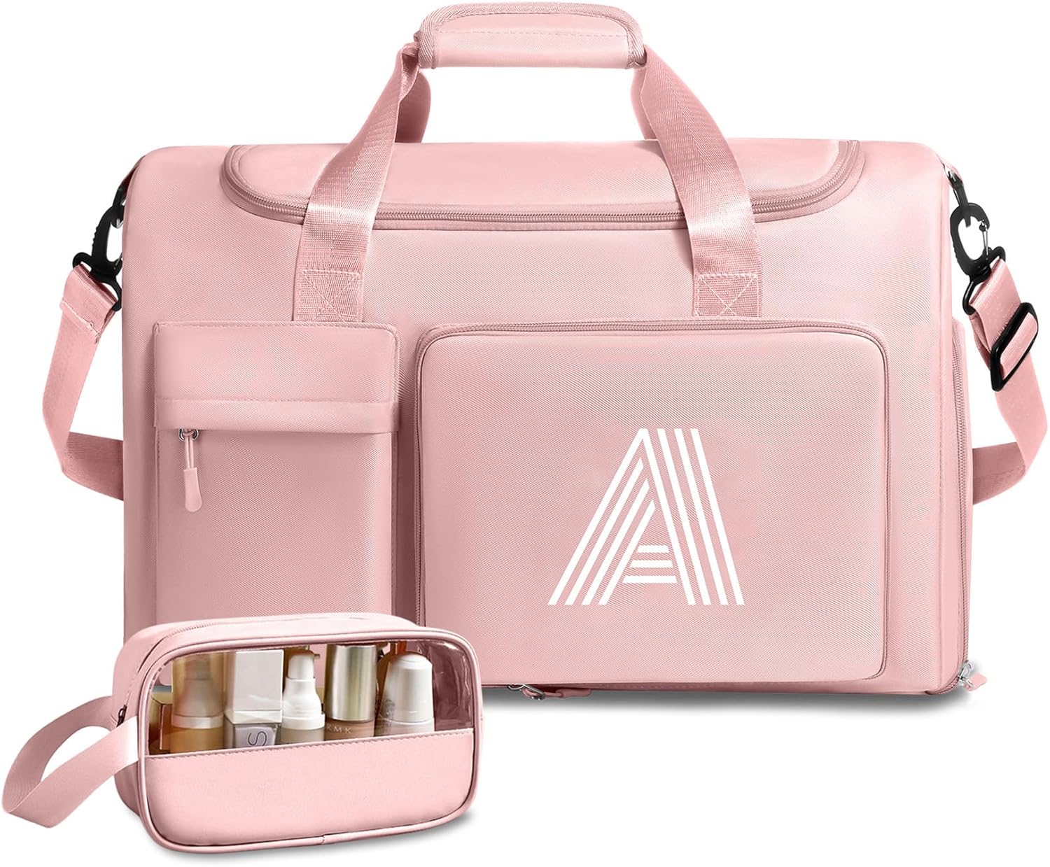 Gifts for Teenage Girls, Initial Travel Duffle bag with Shoe Compartment, Personali...