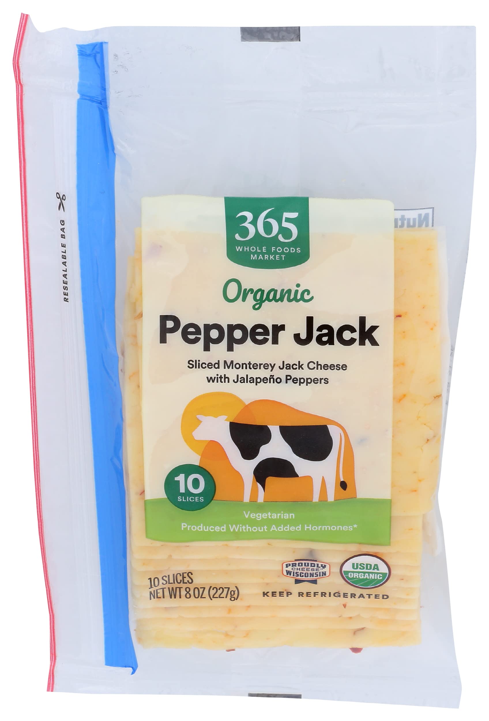 Organic pepper jack cheese