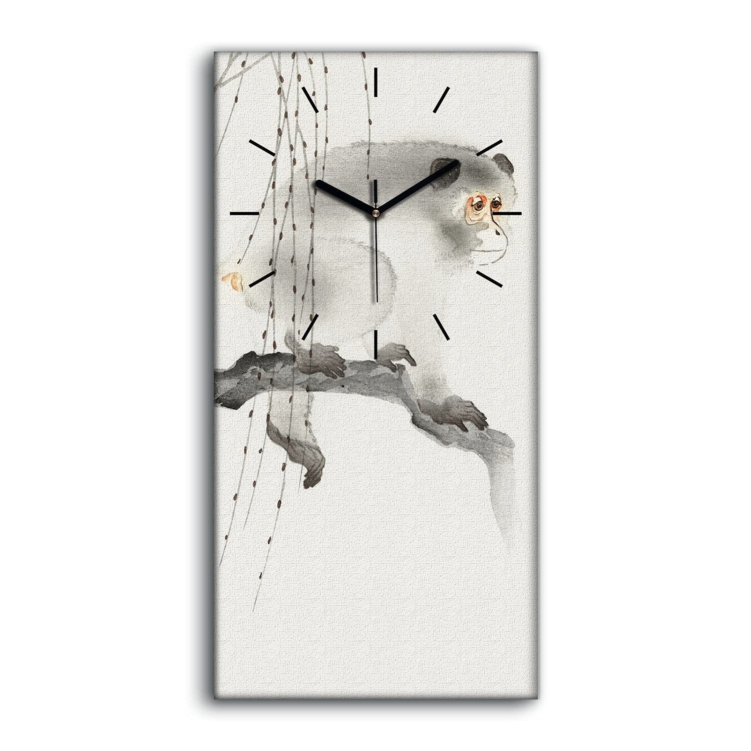 Horloge de salon décoration asiatique moderne motif singe animal