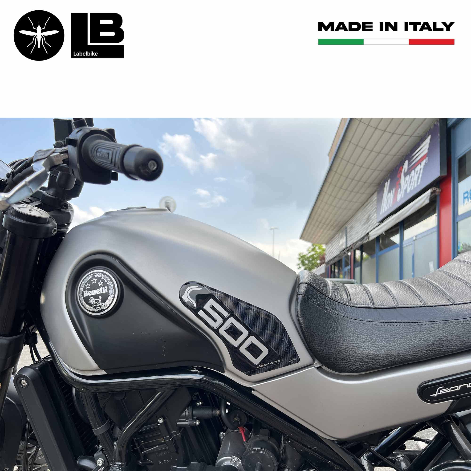 Adesivo gel 3D Protezione cupolino compatibile con Benelli Leoncino 800 Trail Labelbike