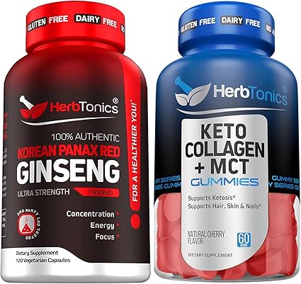 Korean red panax ginseng 1500mg - high potency ginseng for energy…