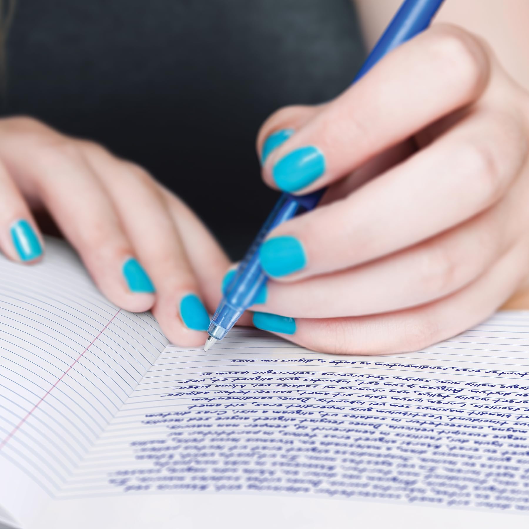 Oxford Composition Notebook 12 Pack, School Supplies, Notebooks for School, Writing Journals, College Ruled Paper, Note Taking Book, 7.5 x 9.75 Inches, 80 Sheets, Black Covers (63945) - Image 6