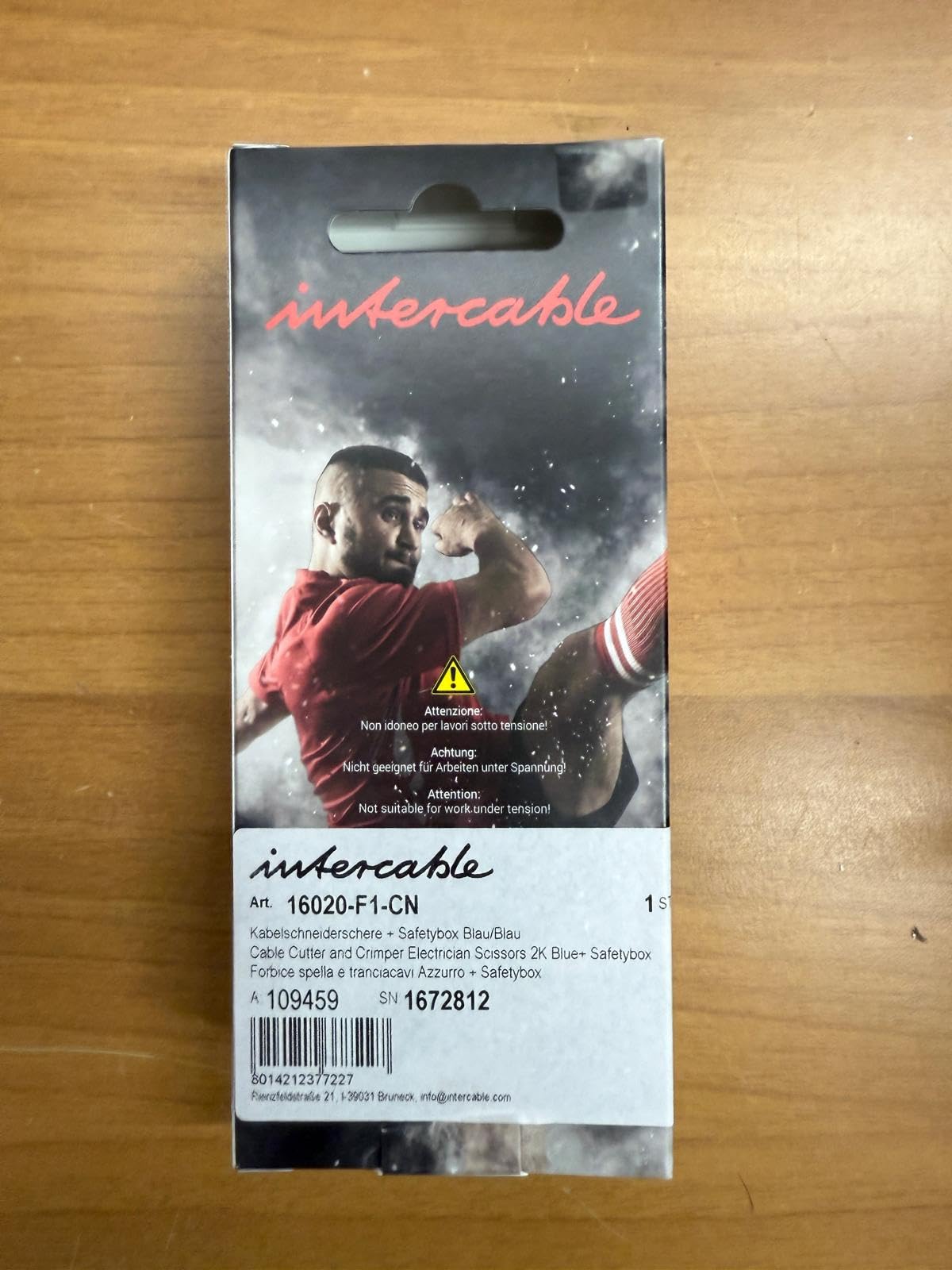 INTERCABLE FORBICE PROFESSIONALE DA ELETTRICISTA F1 16020 SERIE LIMITATA SQUADRA CALCIO NAPOLI AZZURRO 16020-F1-CN